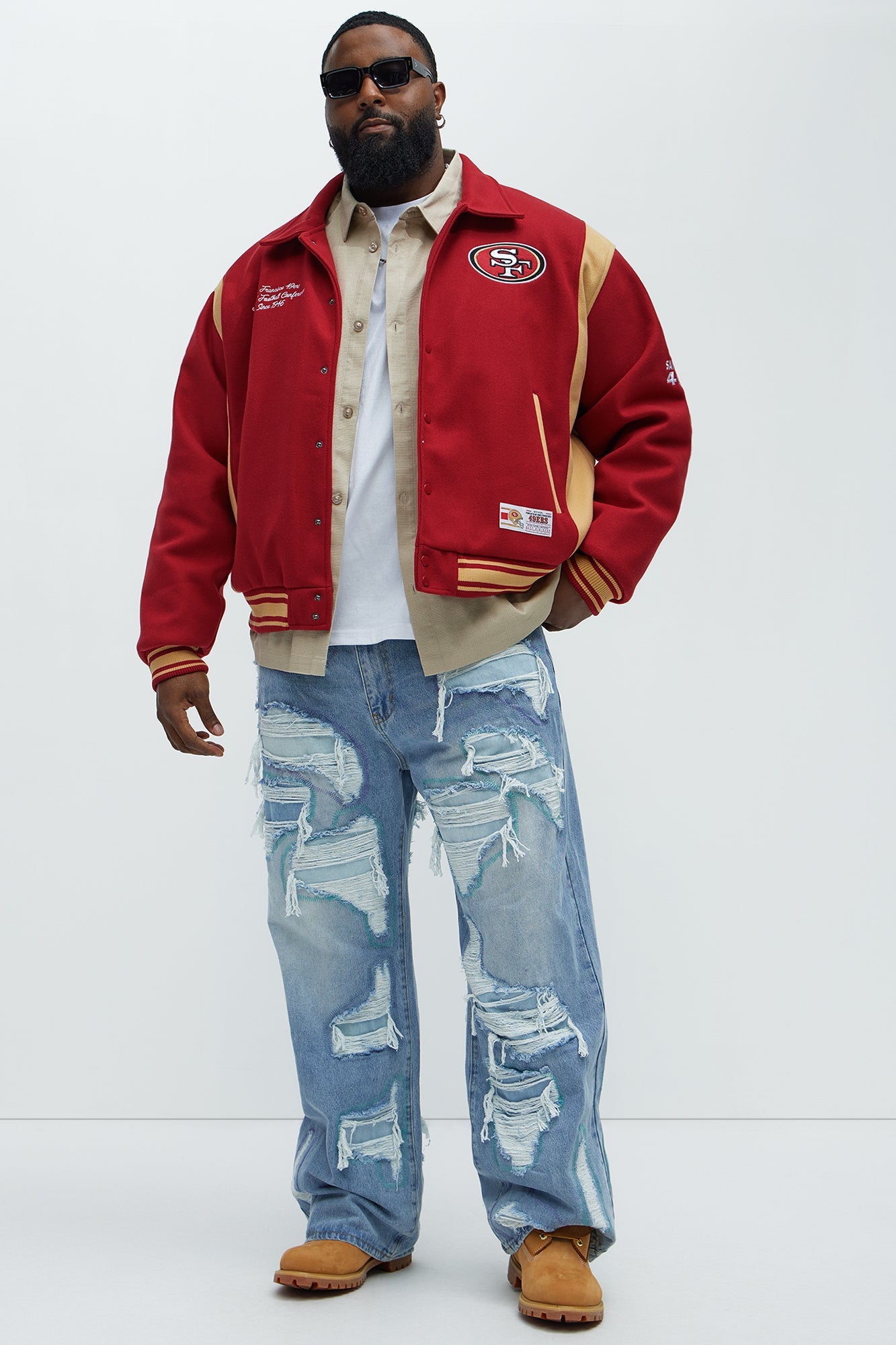 49ers Air Supremacy Jacket - Gold/Red