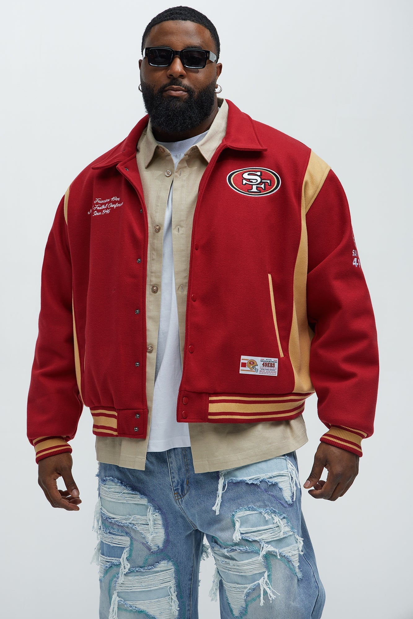 49ers Air Supremacy Jacket - Gold/Red