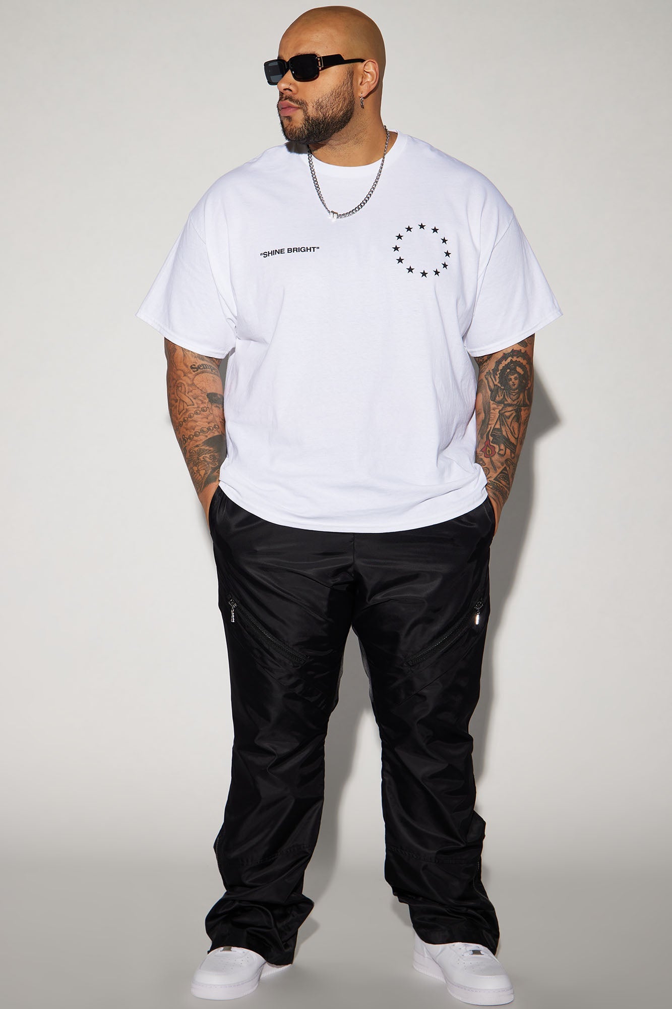 Filling Vacancy Like The Brightest Star Short Sleeve Tee - White