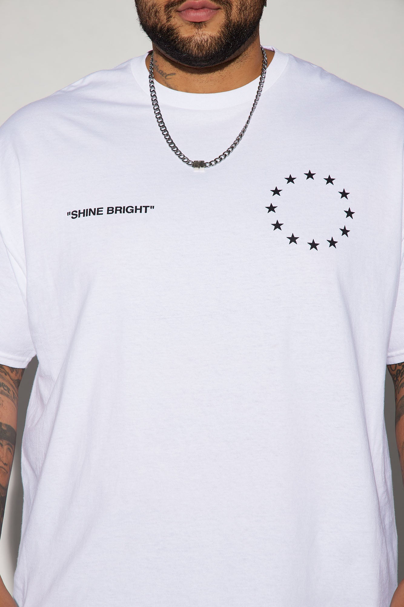 Filling Vacancy Like The Brightest Star Short Sleeve Tee - White