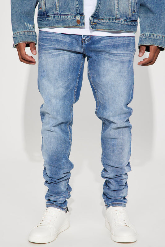 Pristine Stacked Skinny Jeans - Medium Wash