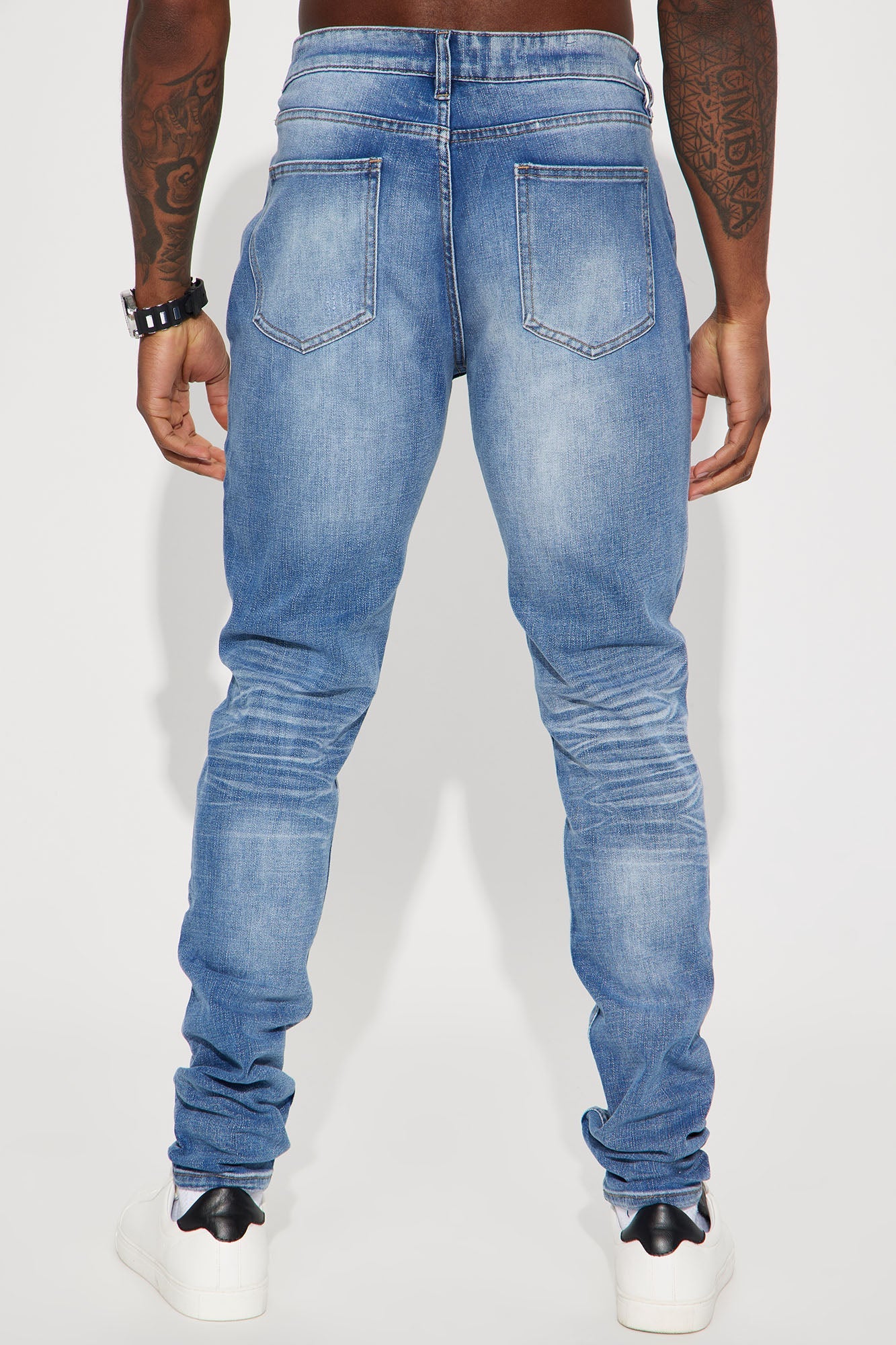 Pristine Stacked Skinny Jeans - Medium Wash