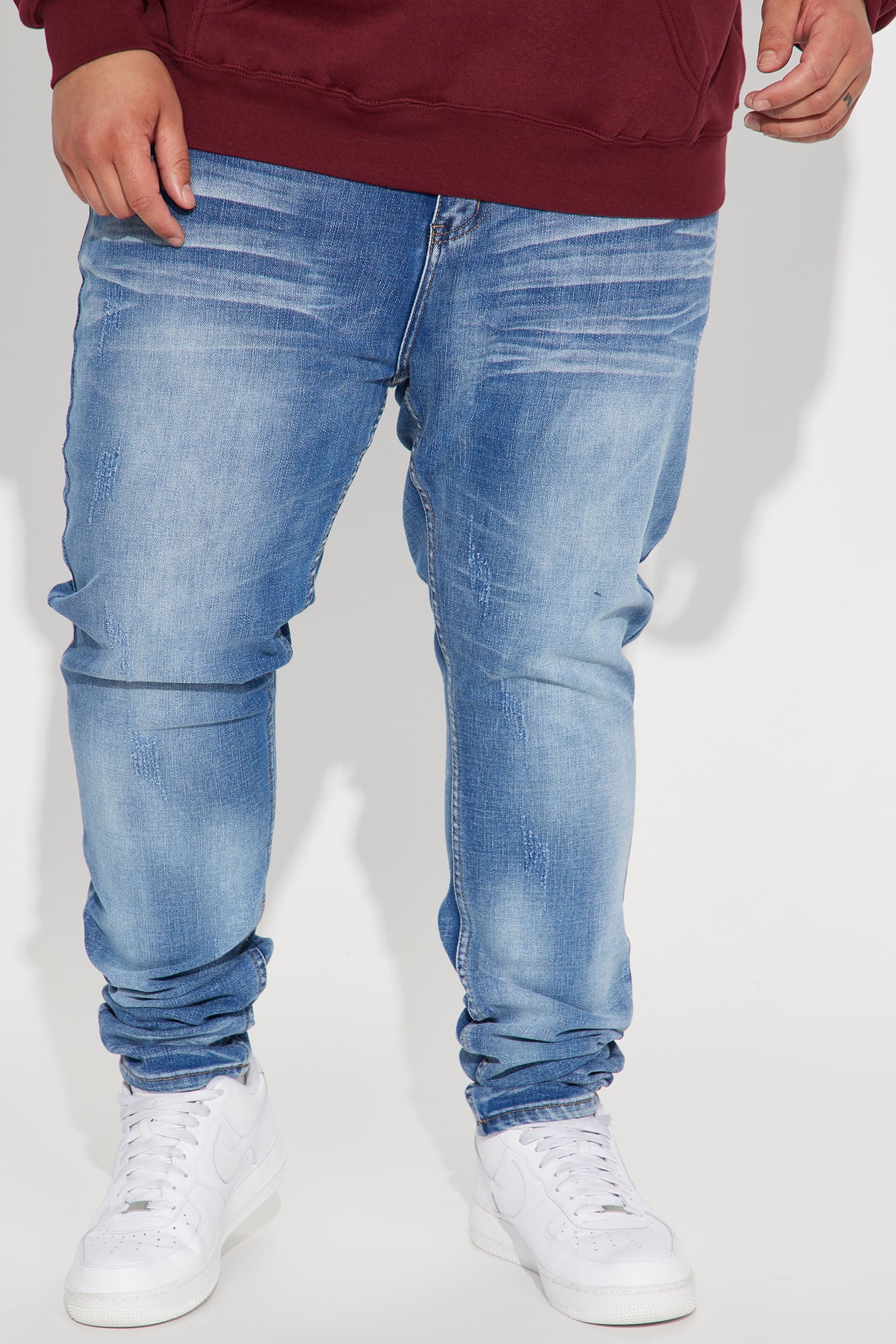 Pristine Stacked Skinny Jeans - Medium Wash