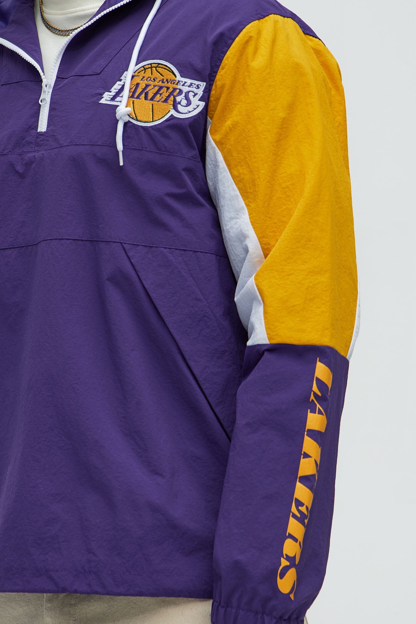 Lakers Ranger Quarter Zip Hoodie Jacket - Purple