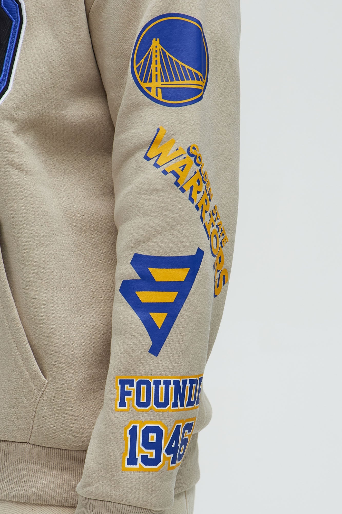 Warriors City Connect Hoodie - Sand