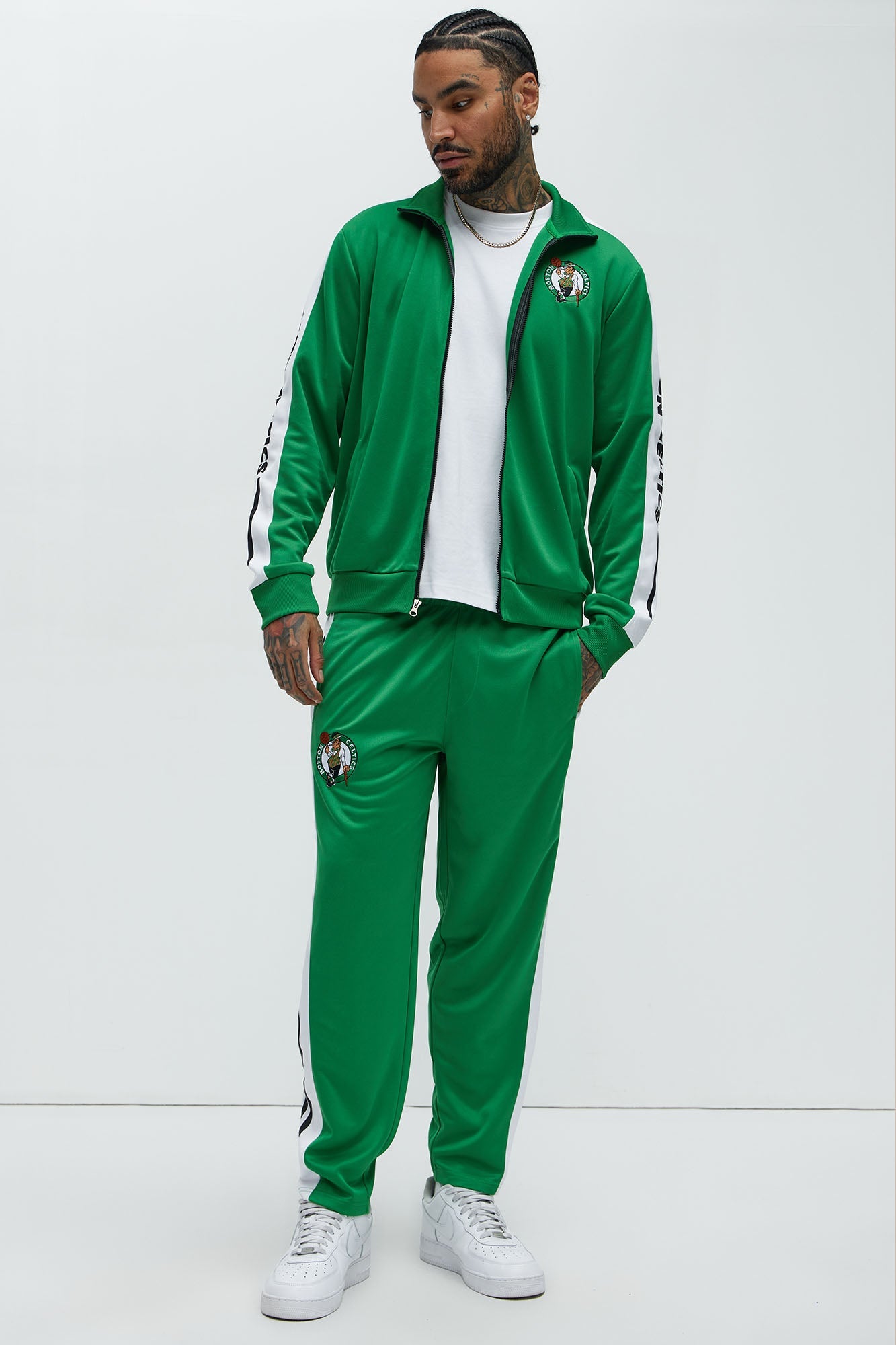 Celtics Stand By Track Jacket - Kelly Green