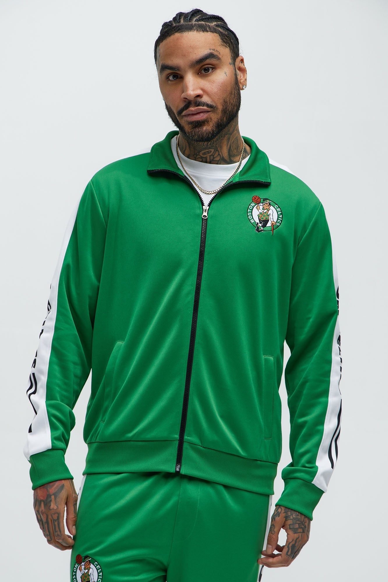 Celtics Stand By Track Jacket - Kelly Green