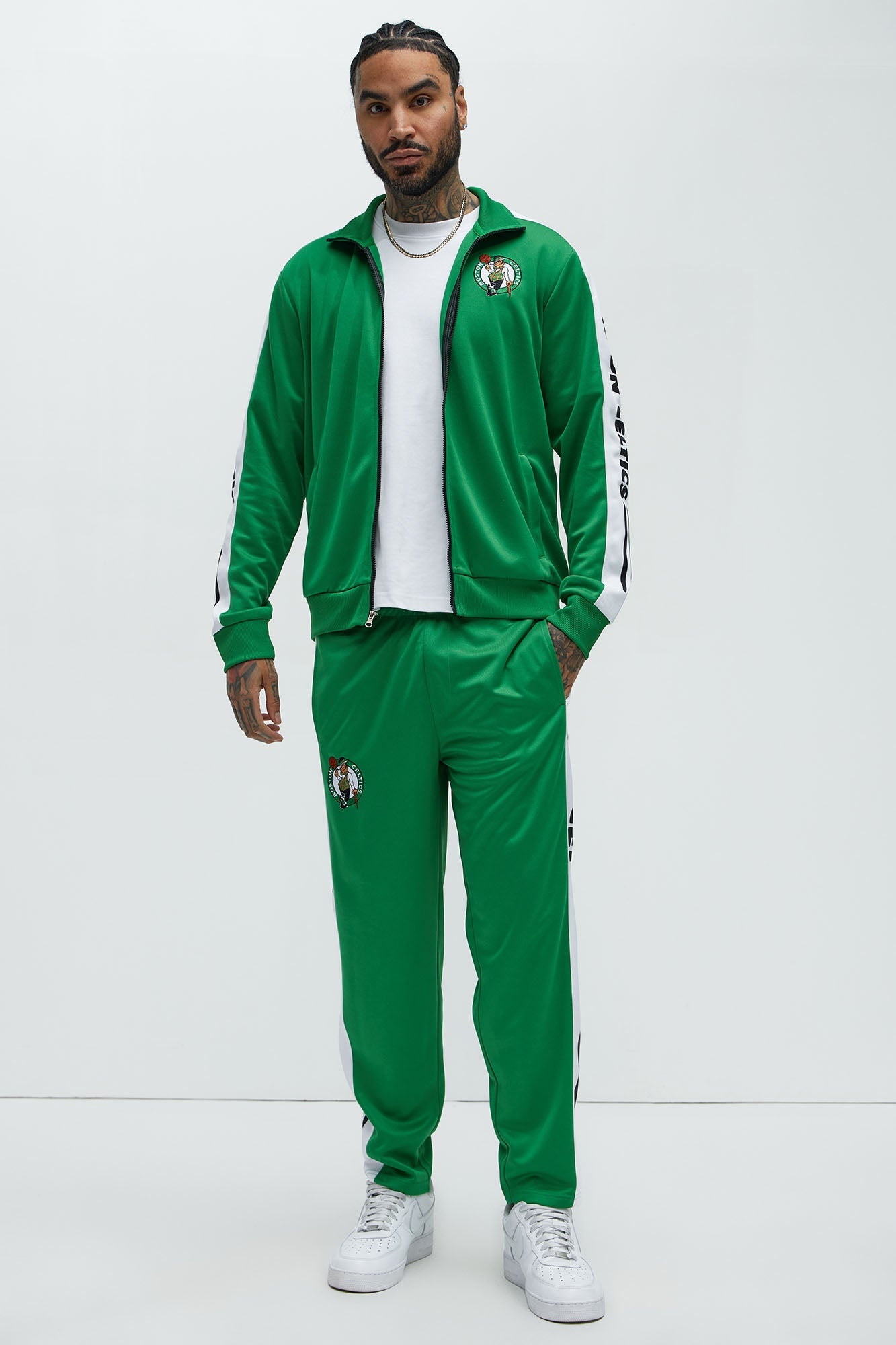 Celtics Stand By Track Pants - Kelly Green