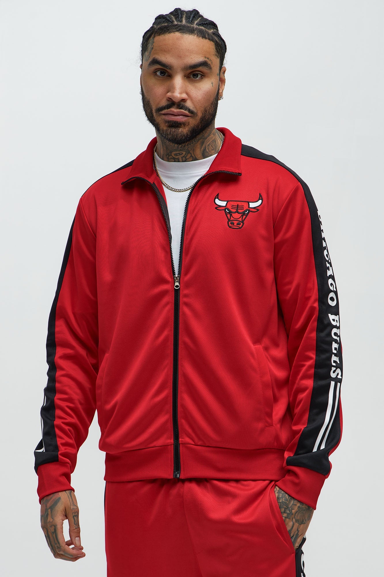 Bulls Stand By Track Jacket - Red