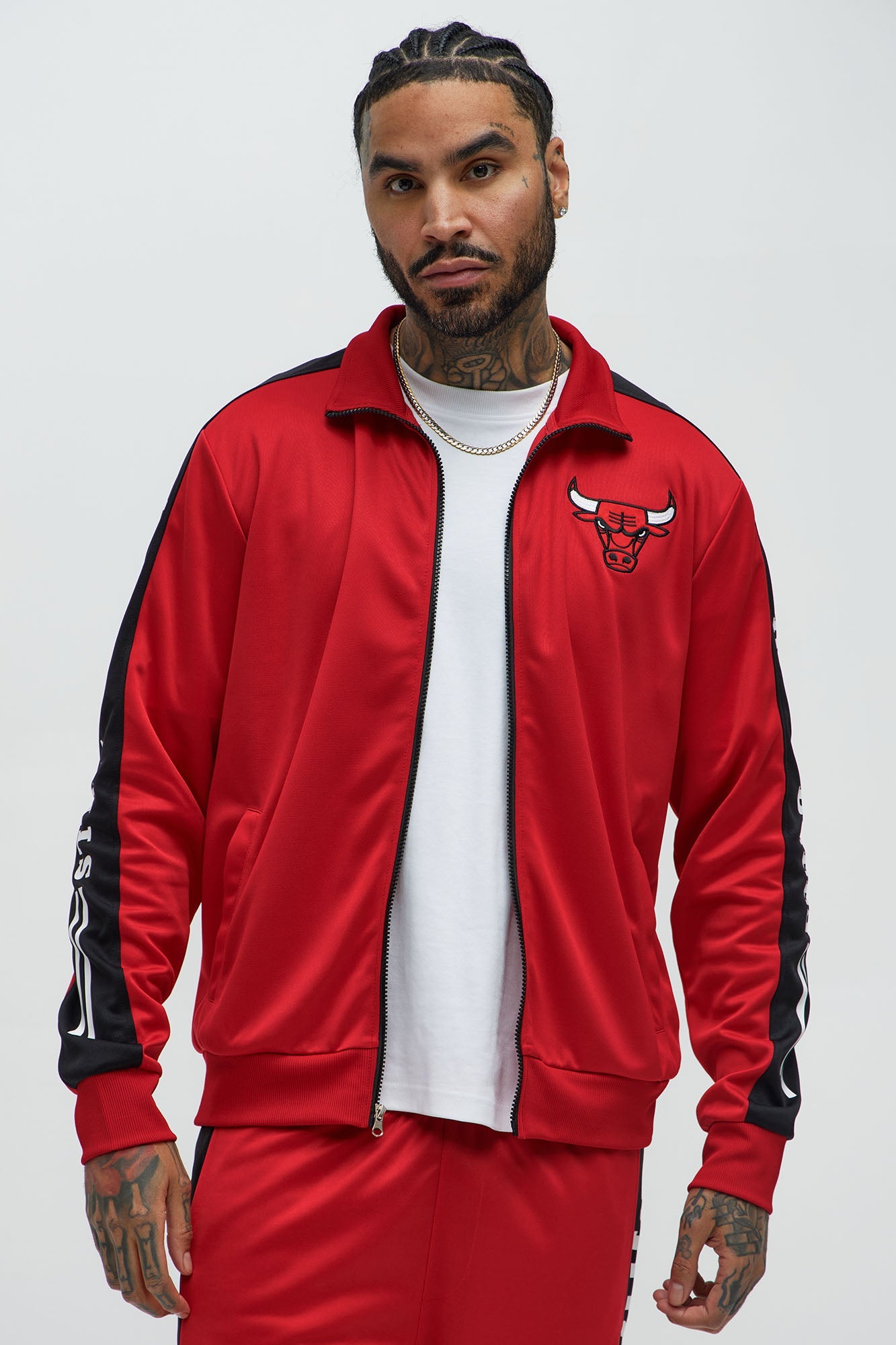 Bulls Stand By Track Jacket - Red