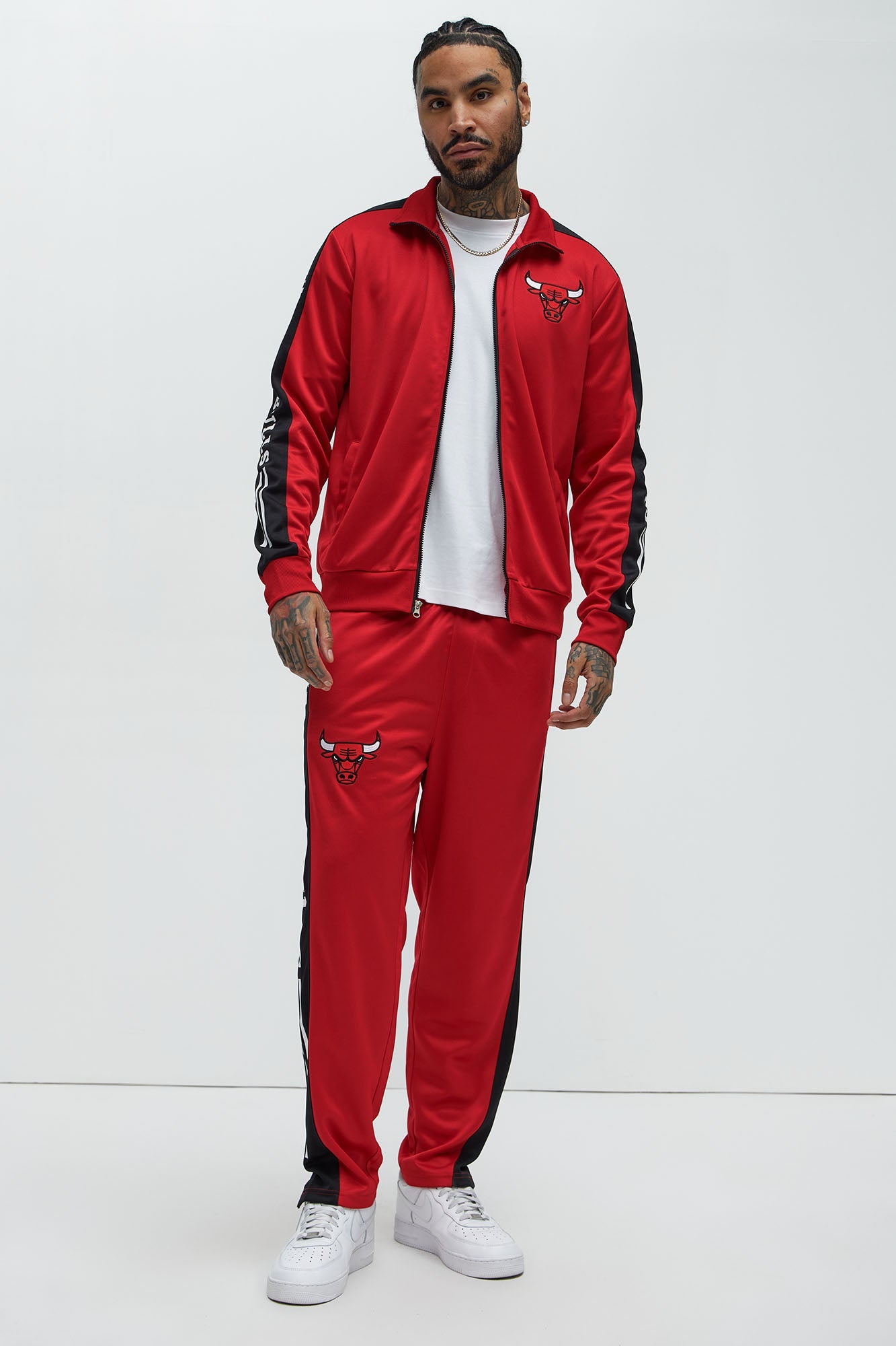 Bulls Stand By Track Pants - Red