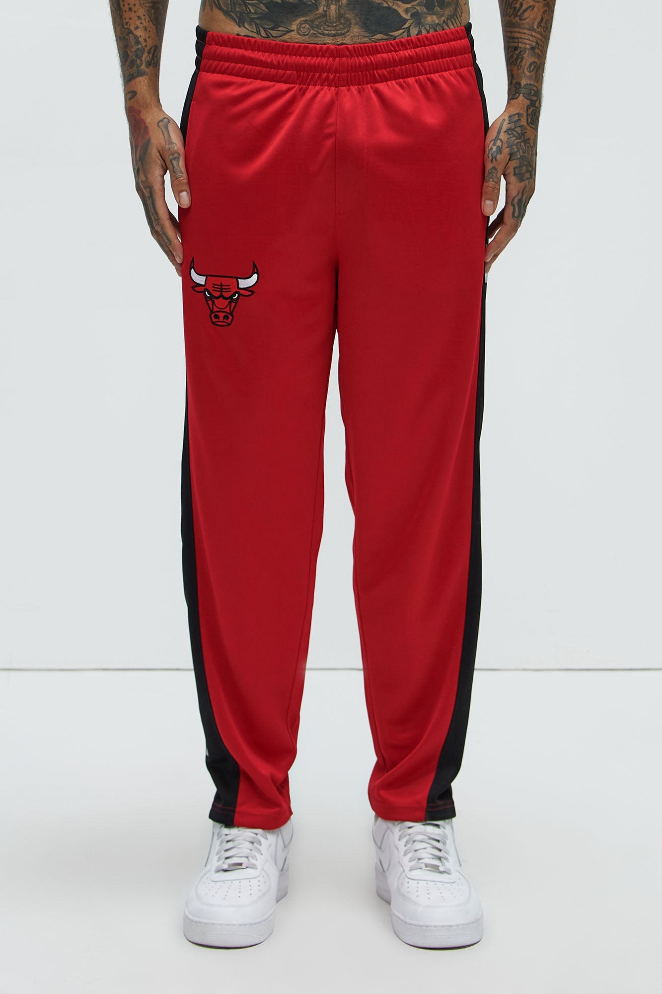 Bulls Stand By Track Pants - Red