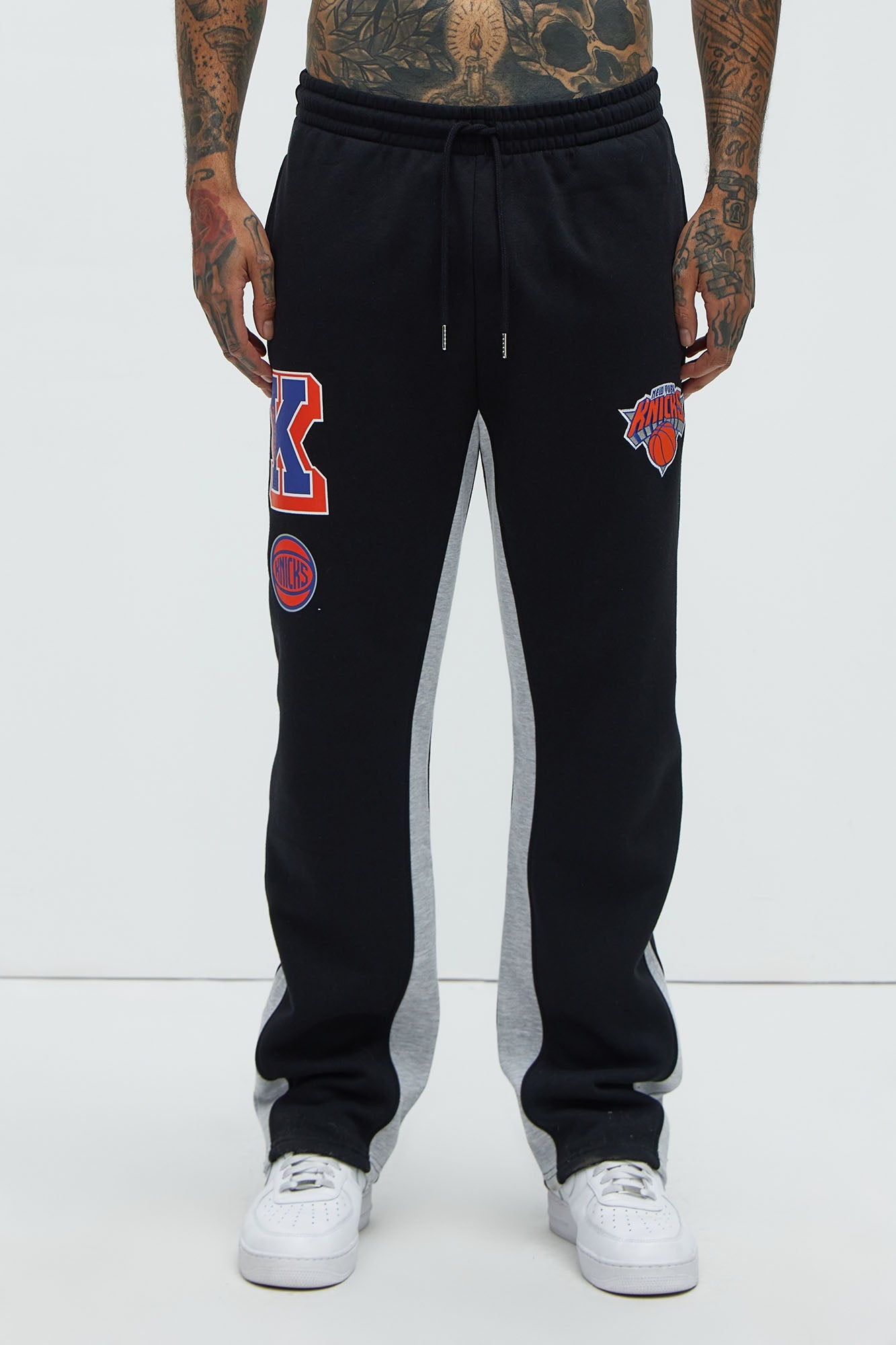 Knicks Backboard Skinny Flare Sweatpants - Blue/Black