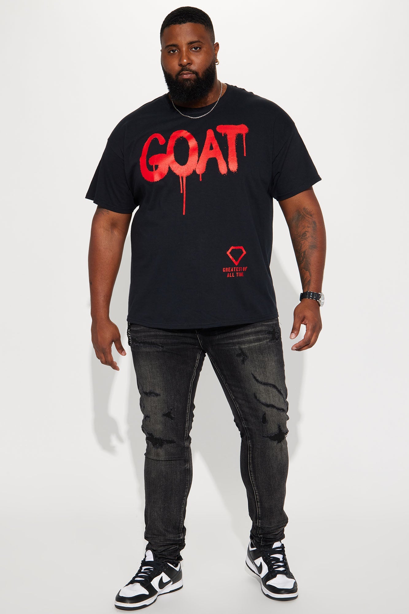 Diamond Goat Short Sleeve Tee - Black