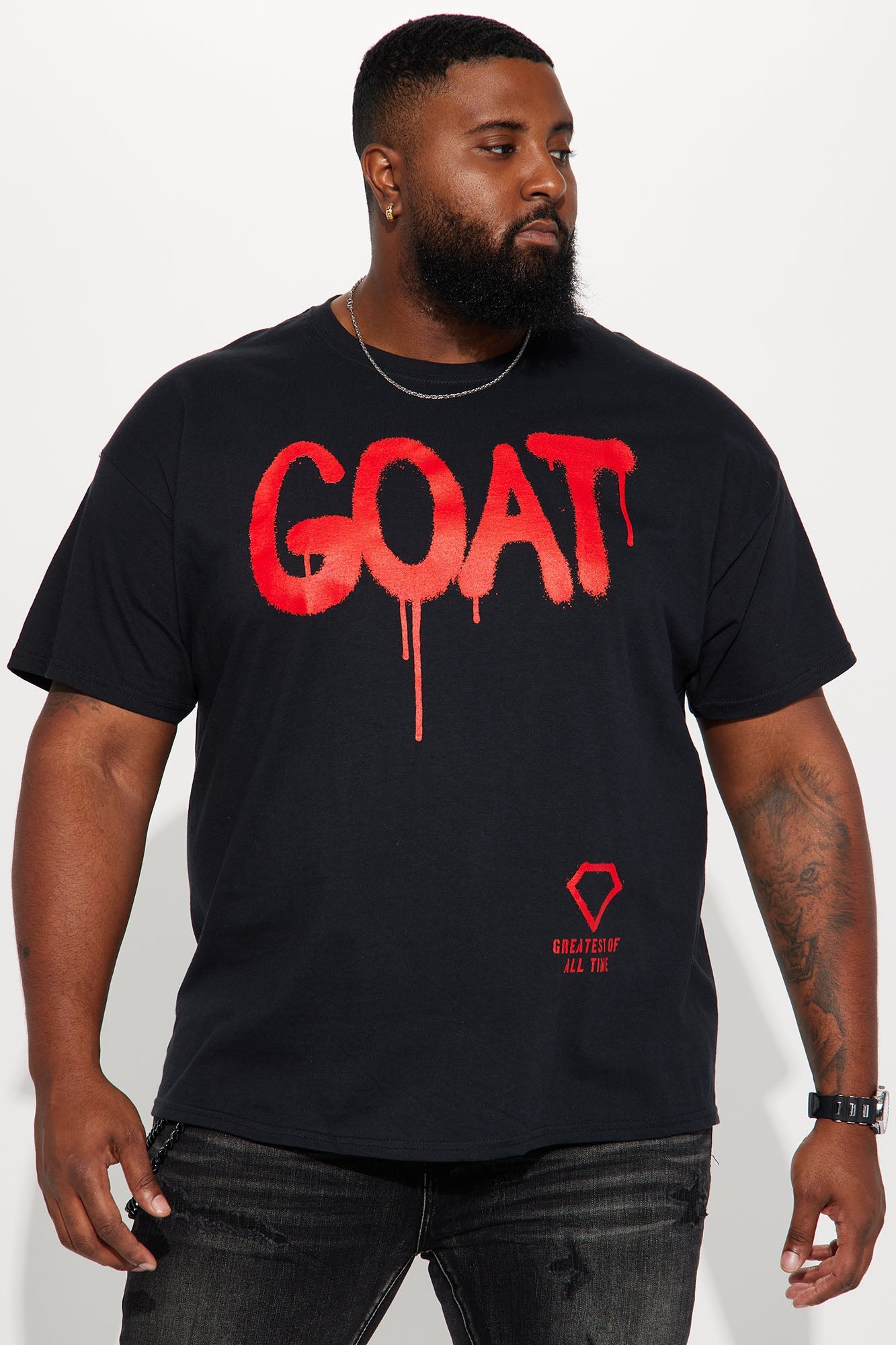 Diamond Goat Short Sleeve Tee - Black