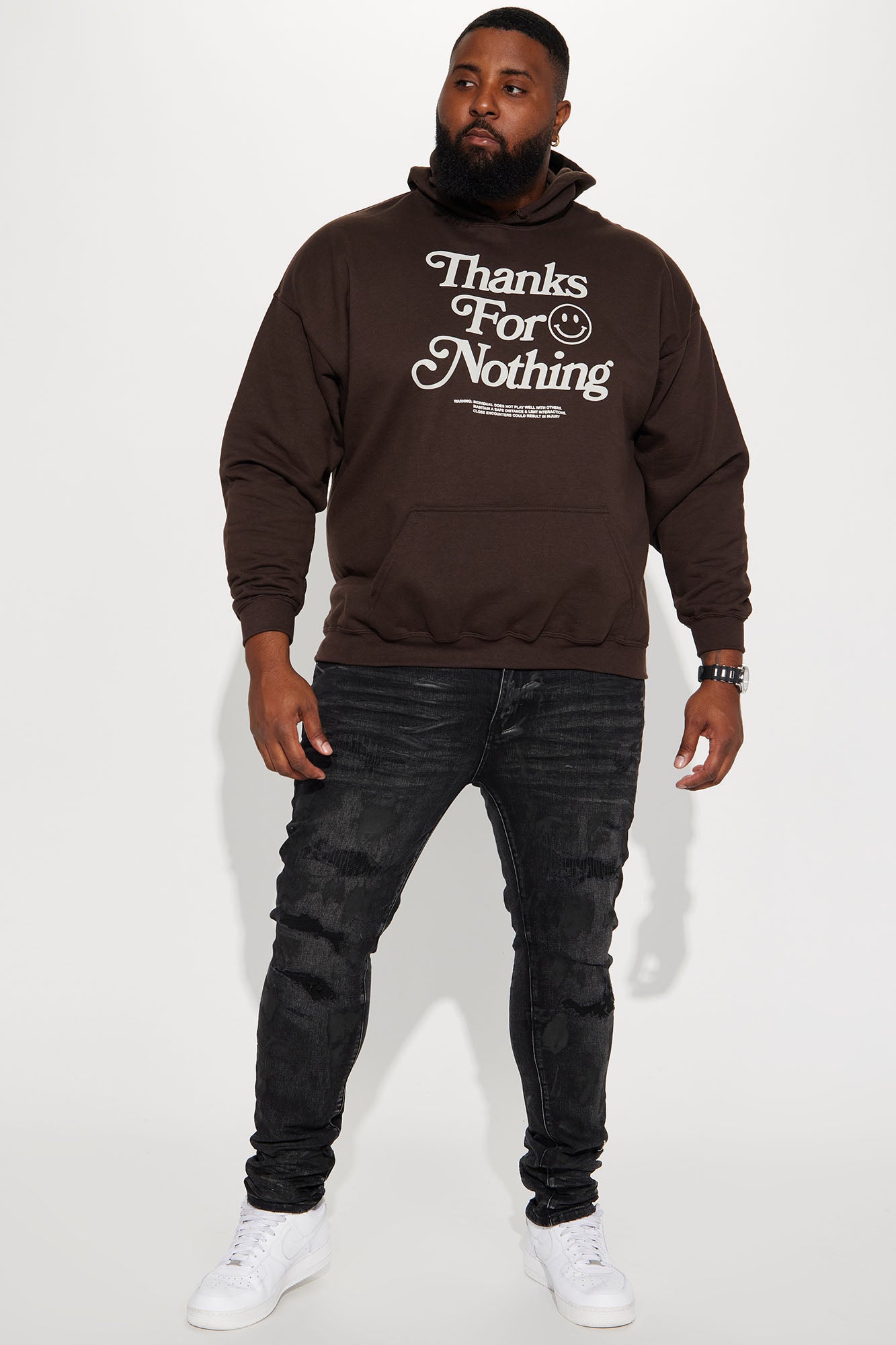 Ask About Me Stacked Skinny Jeans - Black