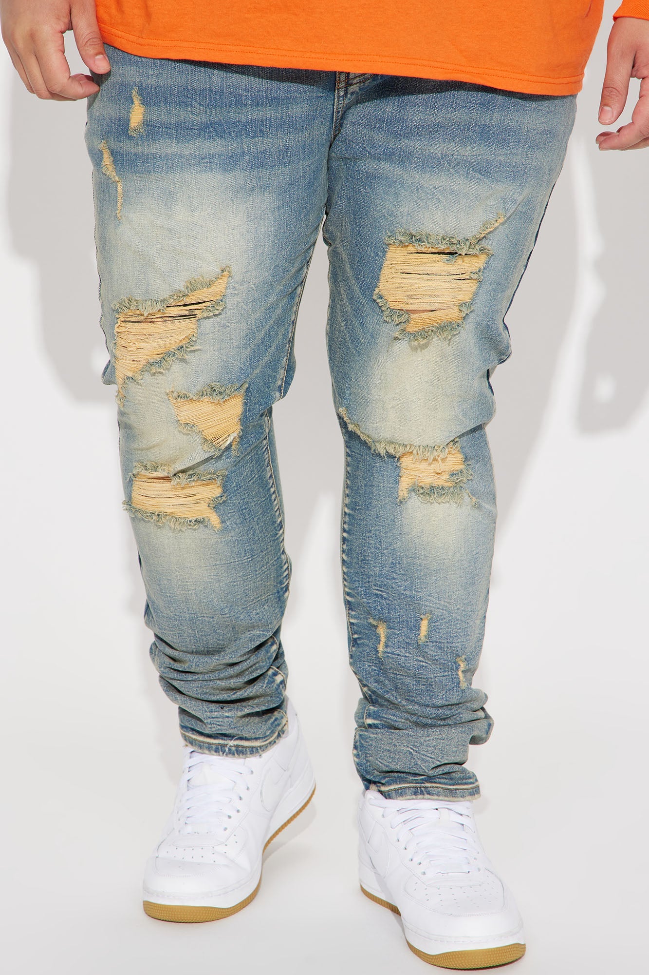 Feeling Irresistible Stacked Skinny Jeans - Vintage Blue Wash