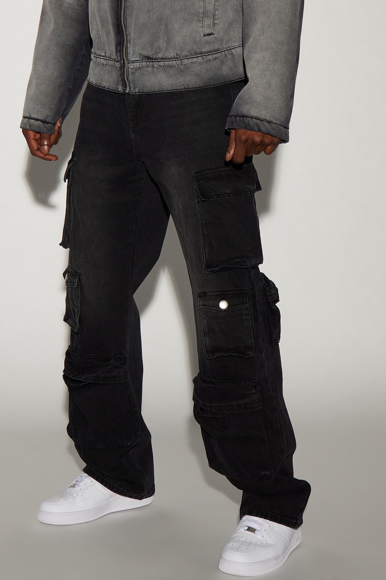 Stay Looking Rigid Straight Carpenter Jeans - Black