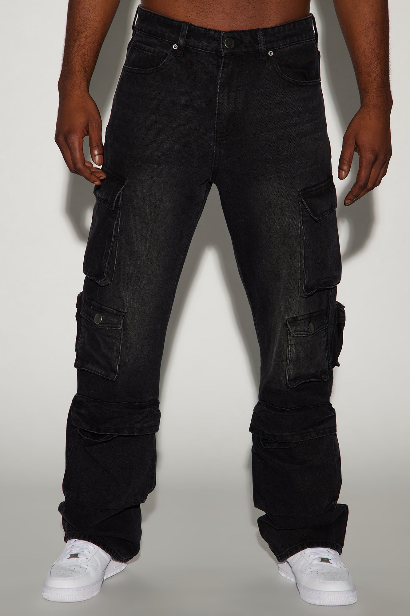 Stay Looking Rigid Straight Carpenter Jeans - Black