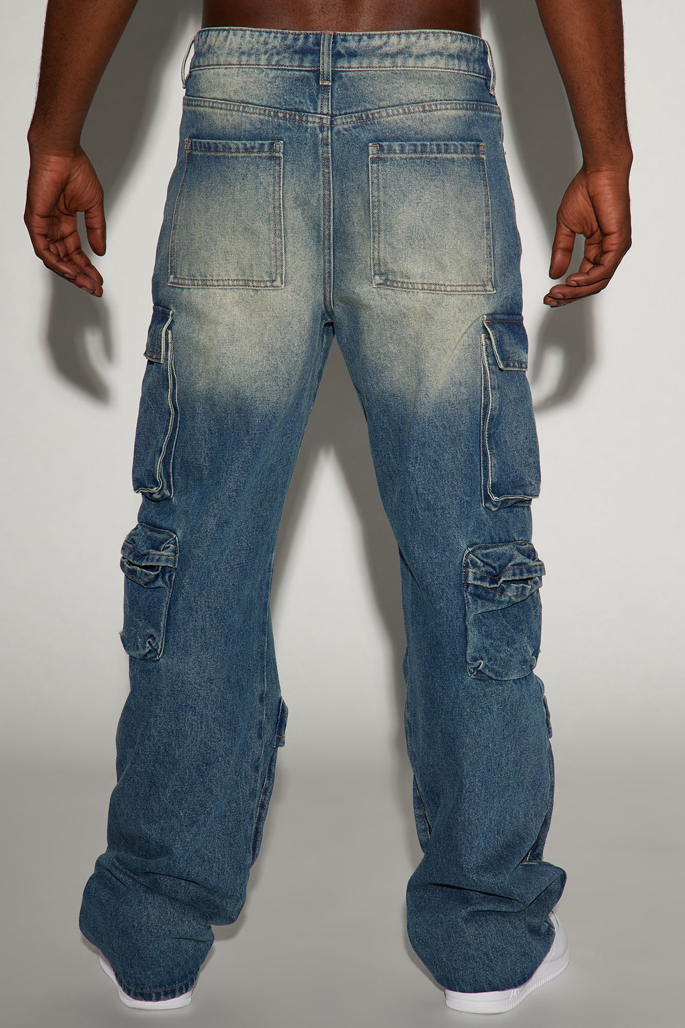 Stay Looking Rigid Straight Carpenter Jeans - VintageBlueWash