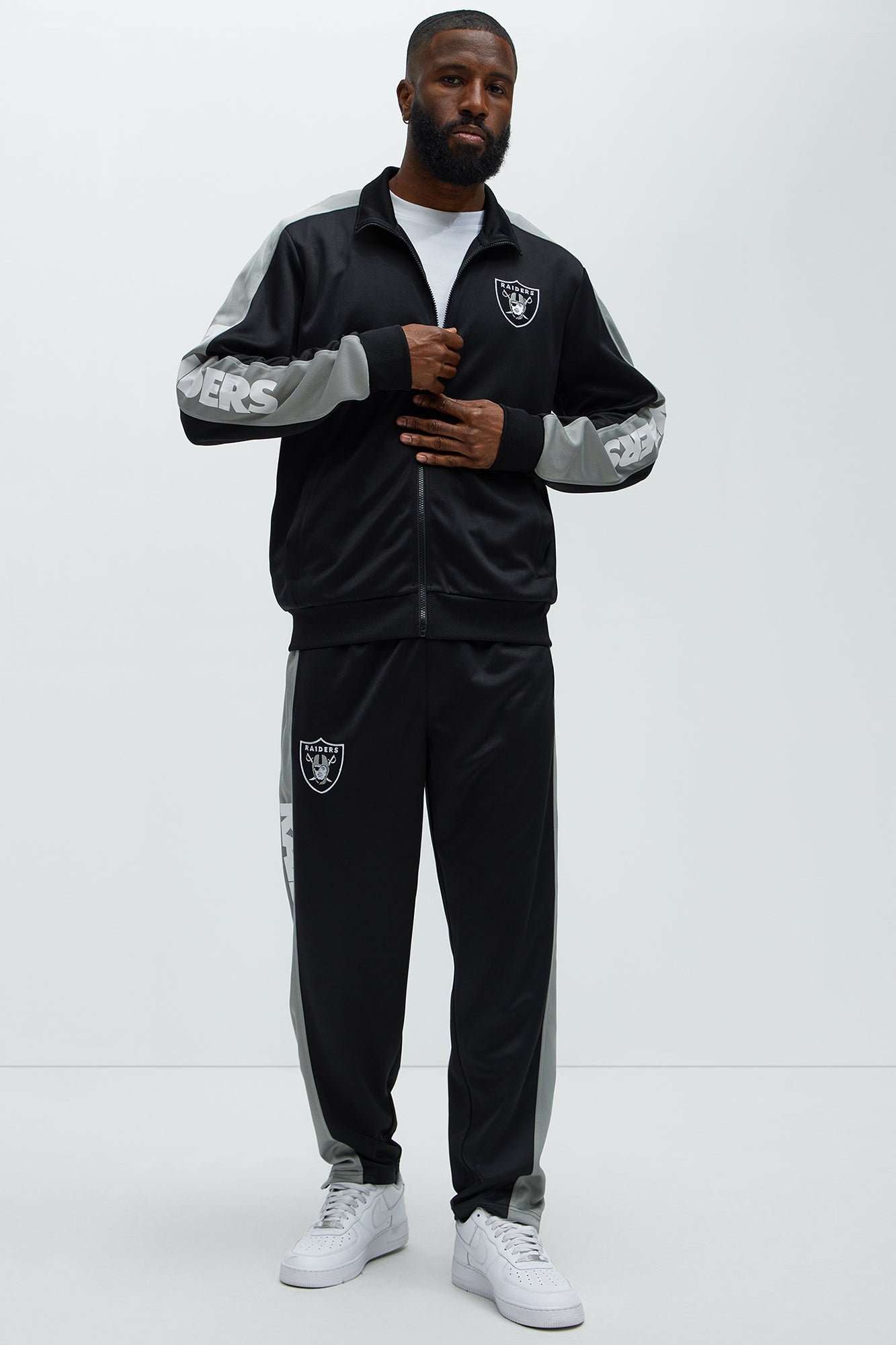 Raiders Stand By Track Jacket - Black