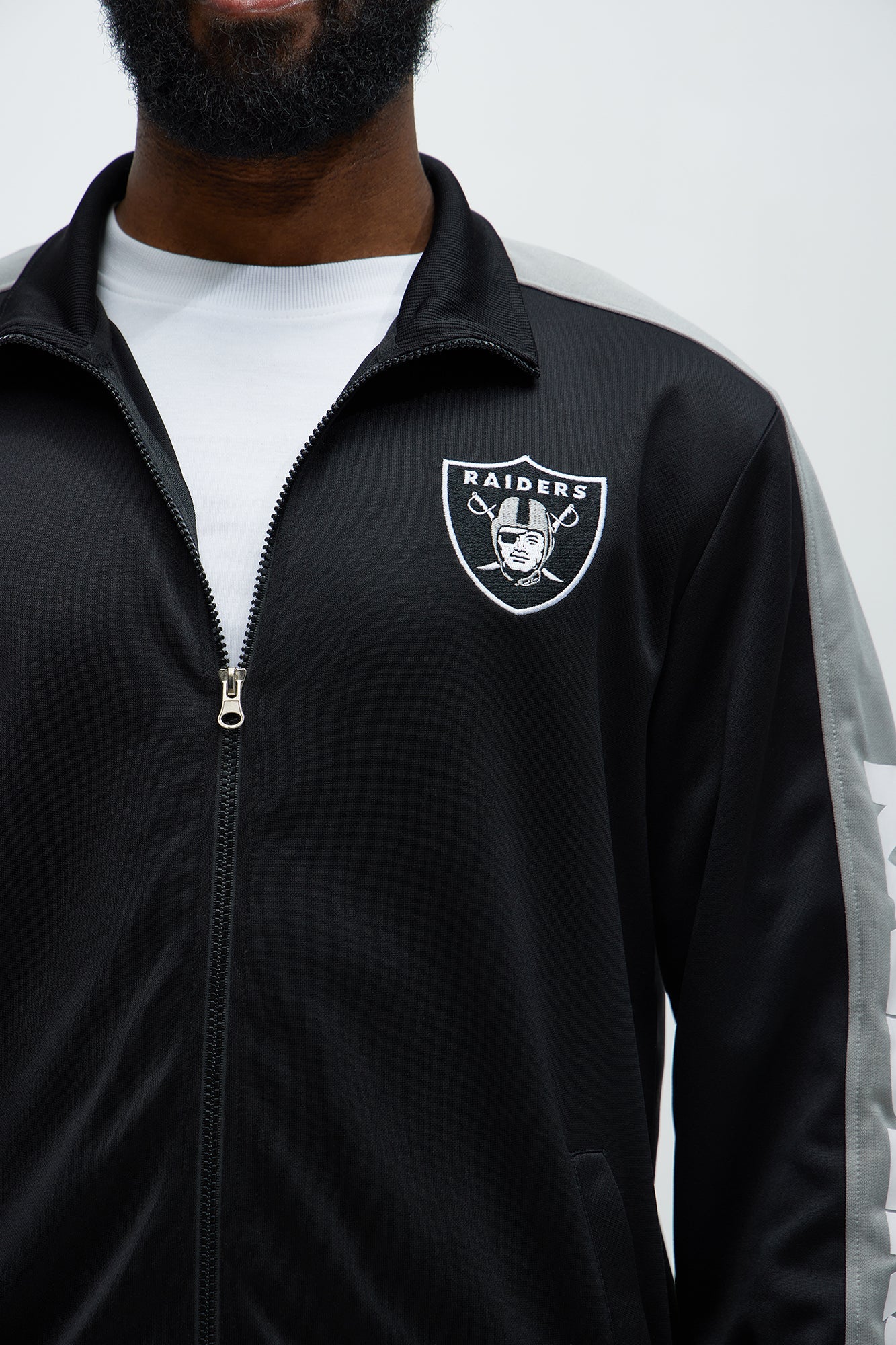 Raiders Stand By Track Jacket - Black
