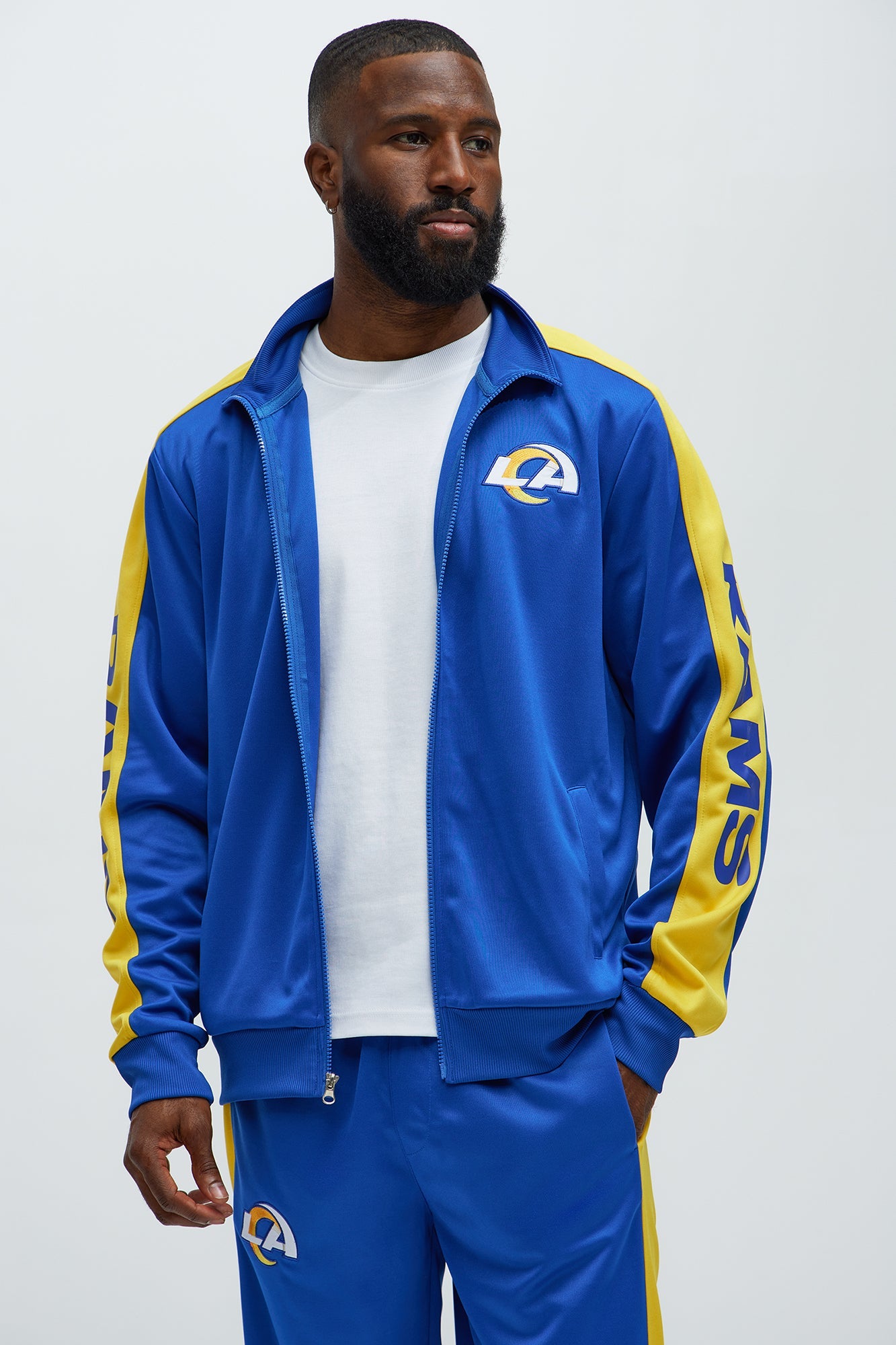 Rams Stand By Track Jacket - Royal