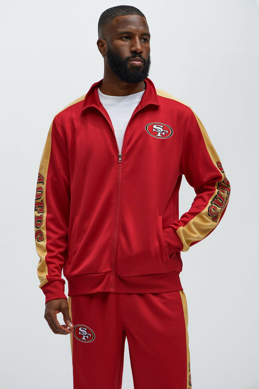 49ers Stand By Track Jacket - Red/combo
