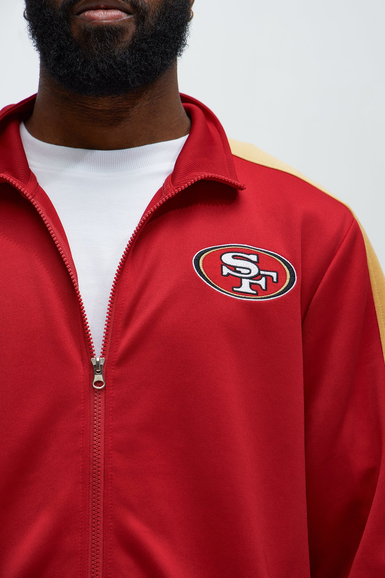 49ers Stand By Track Jacket - Red/combo