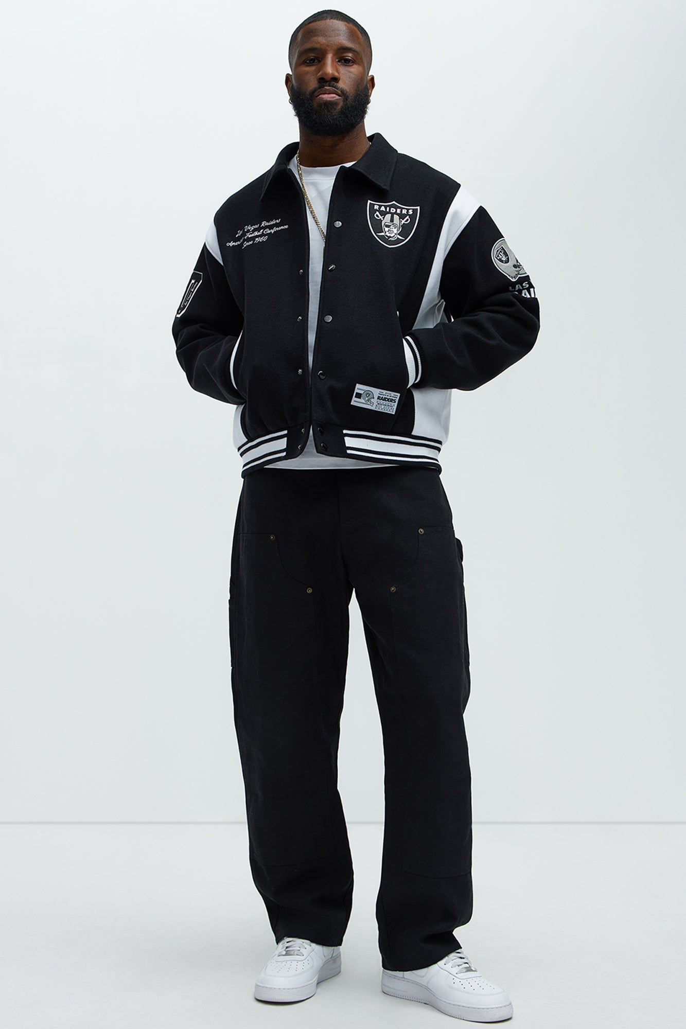 Raiders Air Supremacy Jacket - Black/White