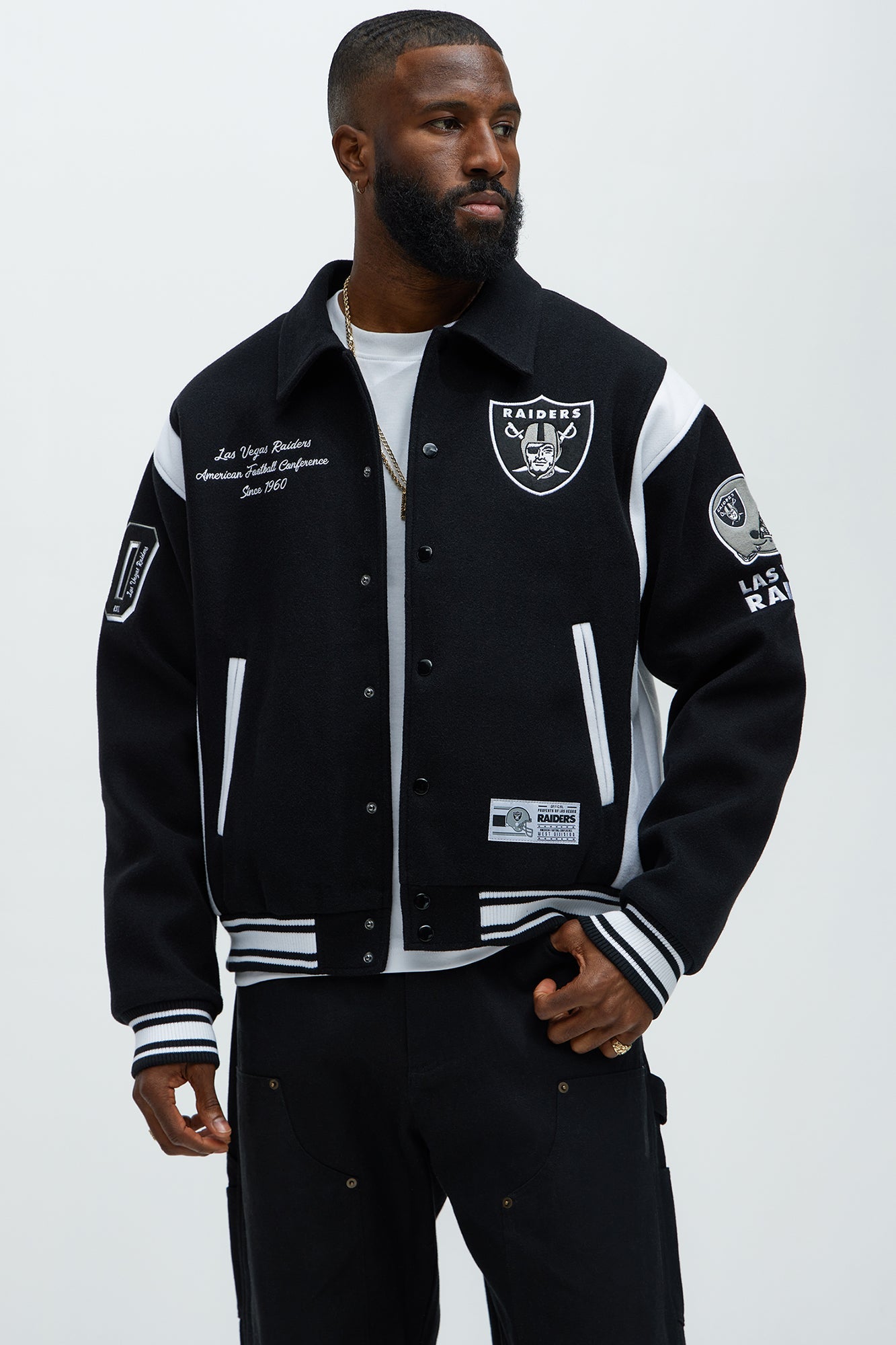 Raiders Air Supremacy Jacket - Black/White