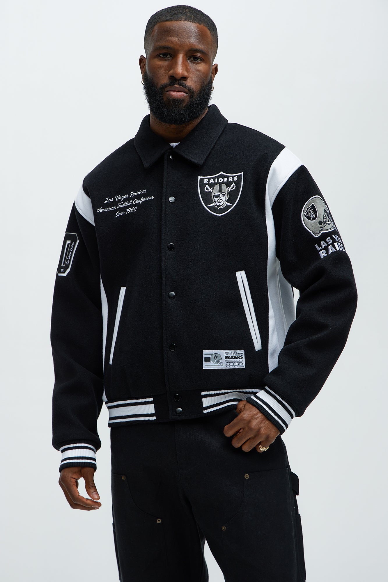 Raiders Air Supremacy Jacket - Black/White