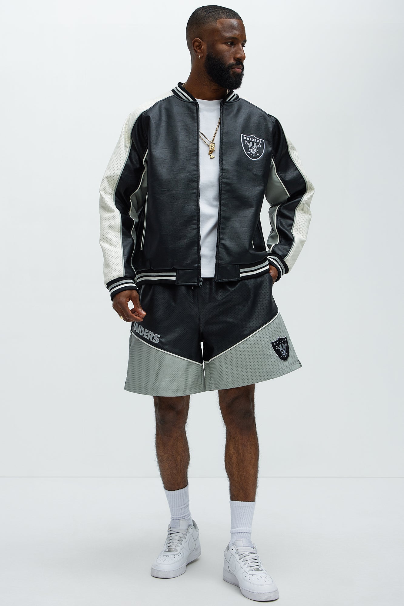 Raiders High Standard Jacket - Black/White