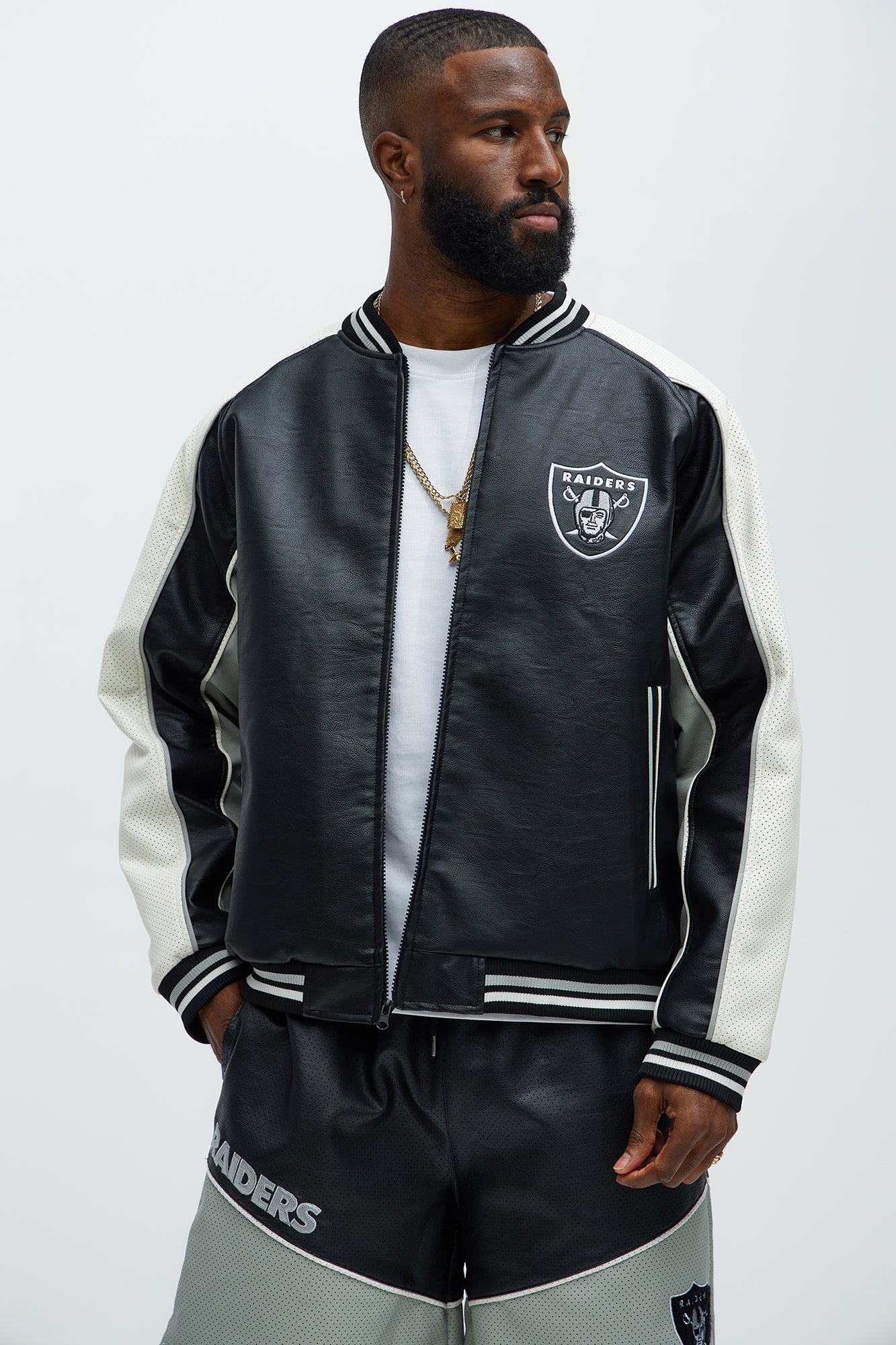 Raiders High Standard Jacket - Black/White