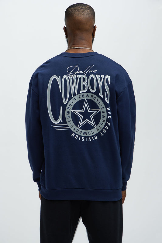 Cowboys Crew Neck Sweatshirt - Navy