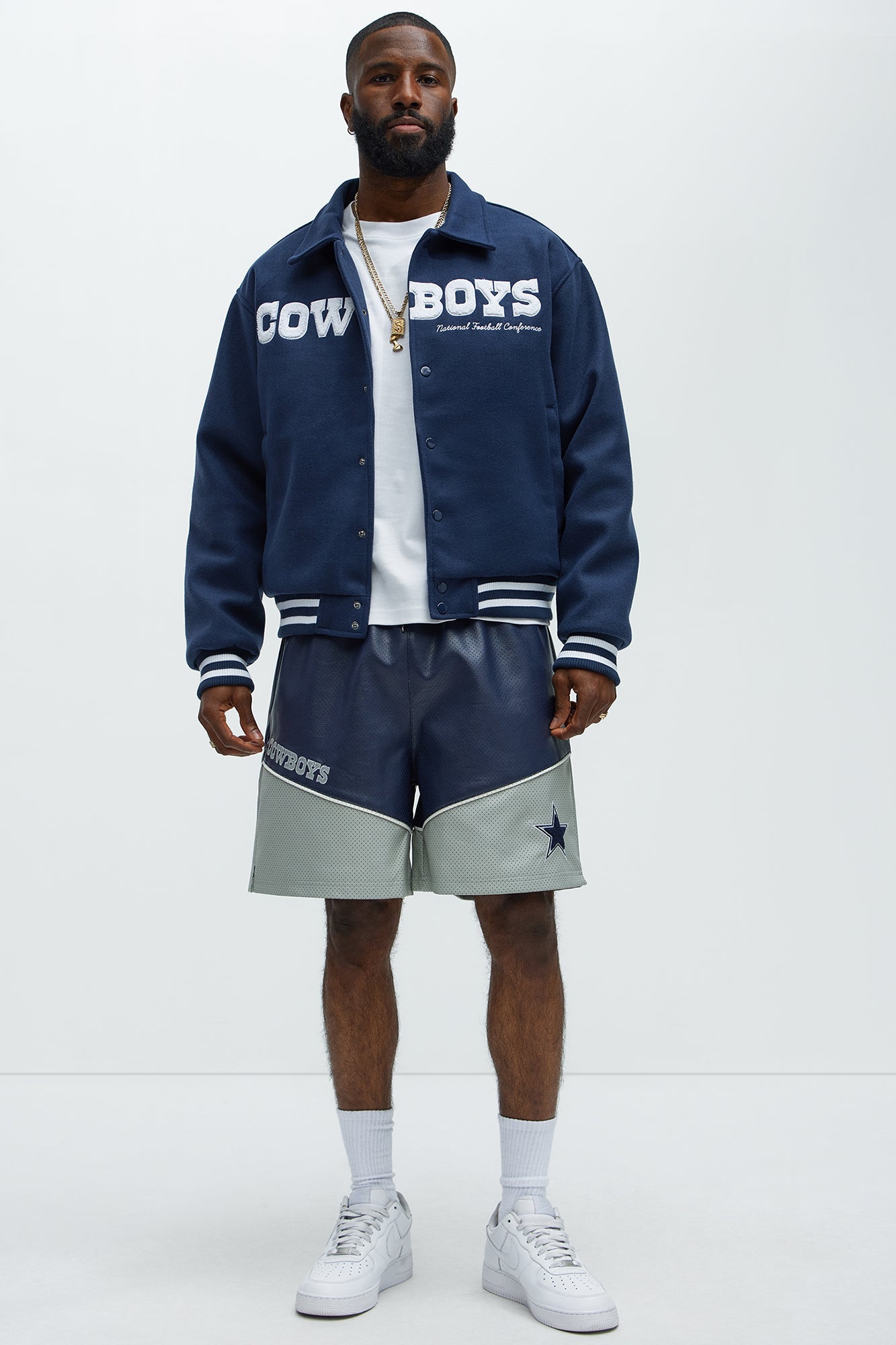 Cowboys Kodiak Mountain Jacket - White/Blue