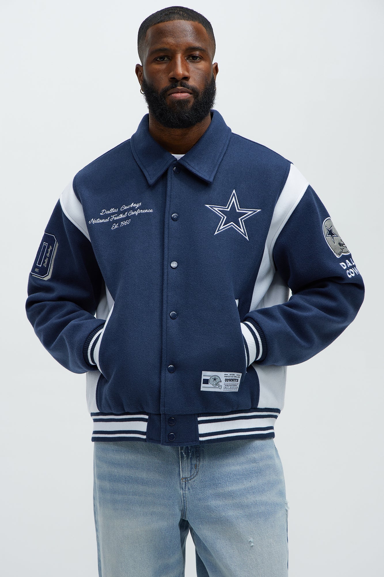 Cowboys Air Supremacy Jacket - White/Blue