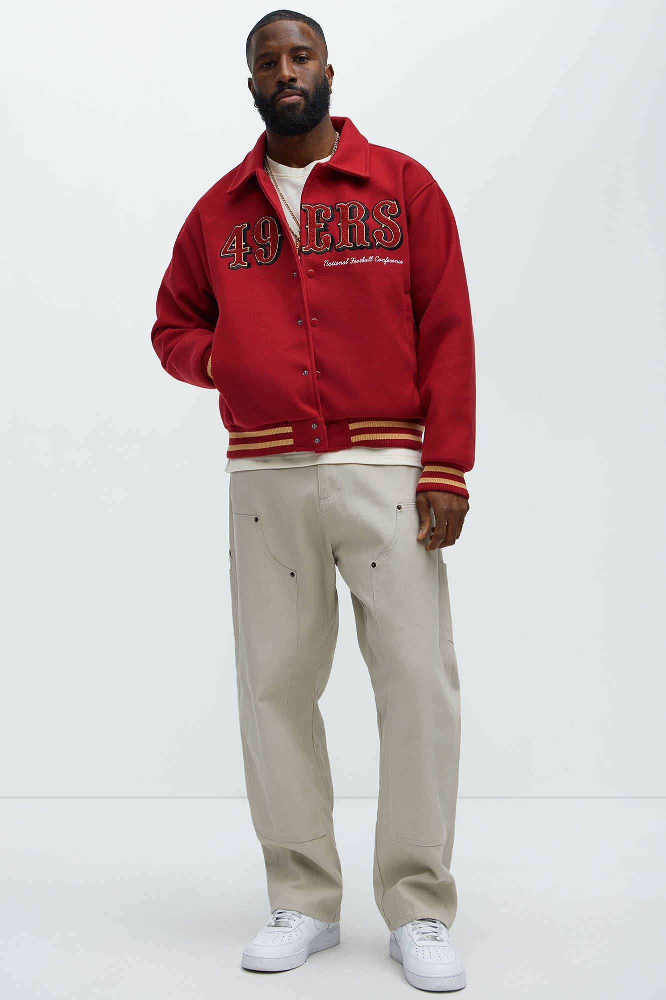 49ers Kodiak Mountain Jacket - Gold/Red 