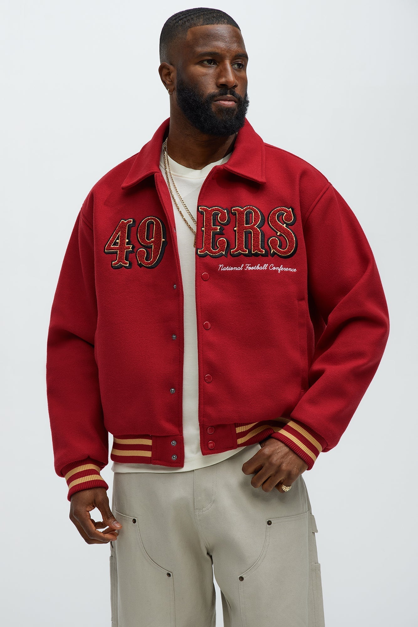 49ers Kodiak Mountain Jacket - Gold/Red 