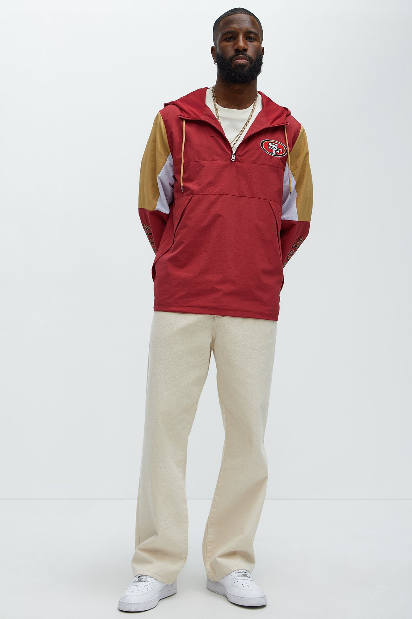 49ers Superstar Status Anorak - Gold/Red