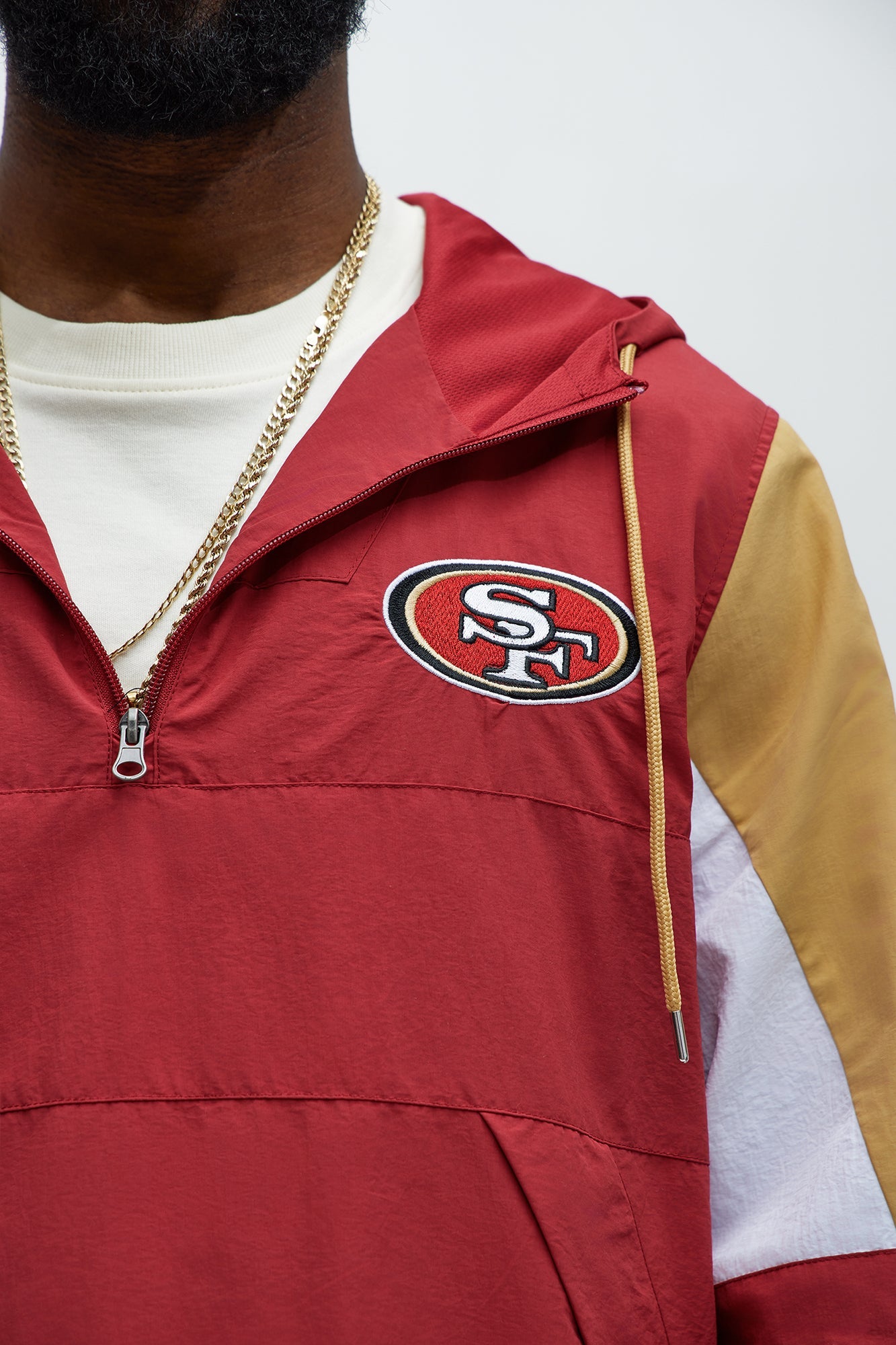 49ers Superstar Status Anorak - Gold/Red