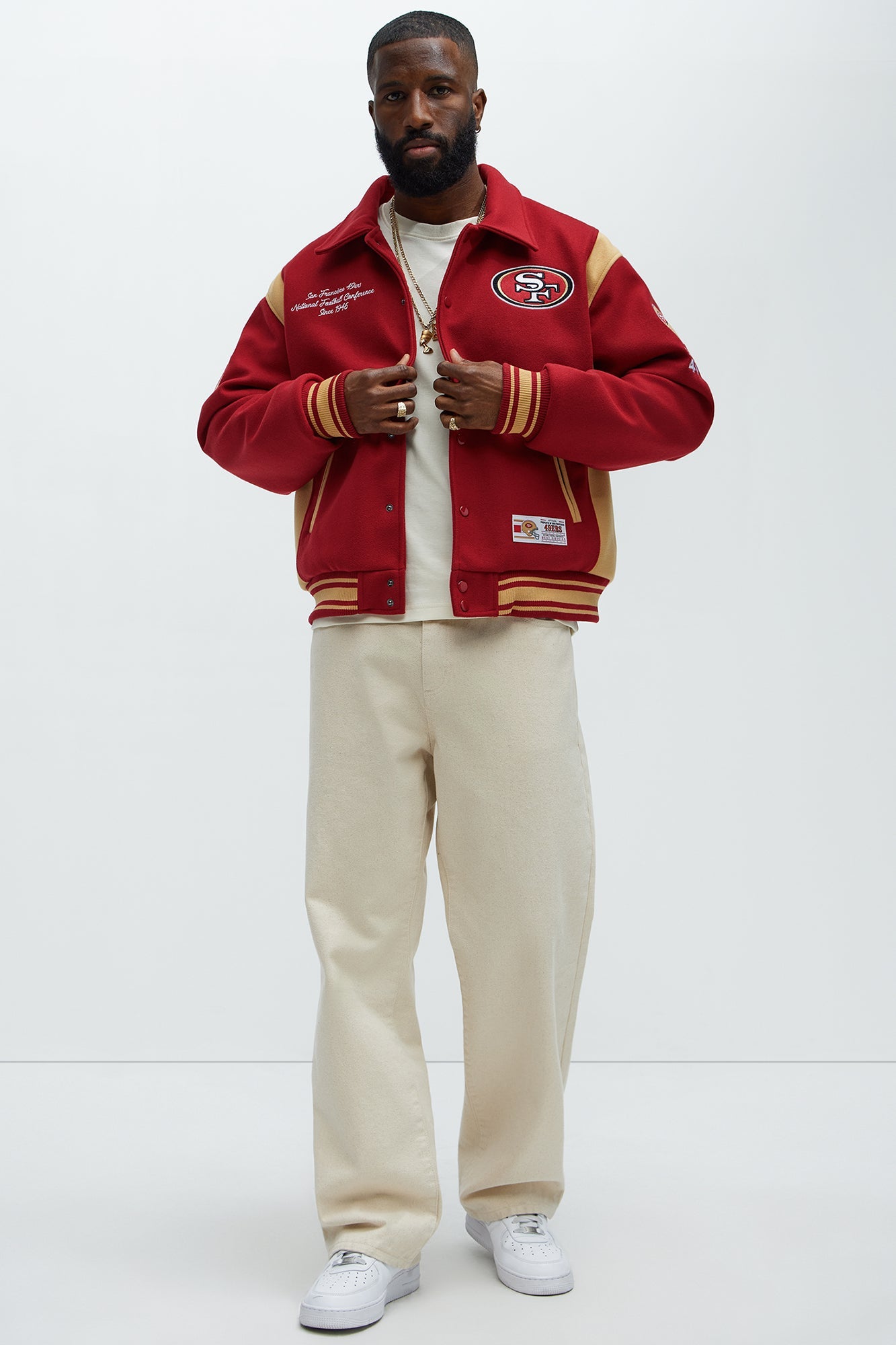 49ers Air Supremacy Jacket - Gold/Red