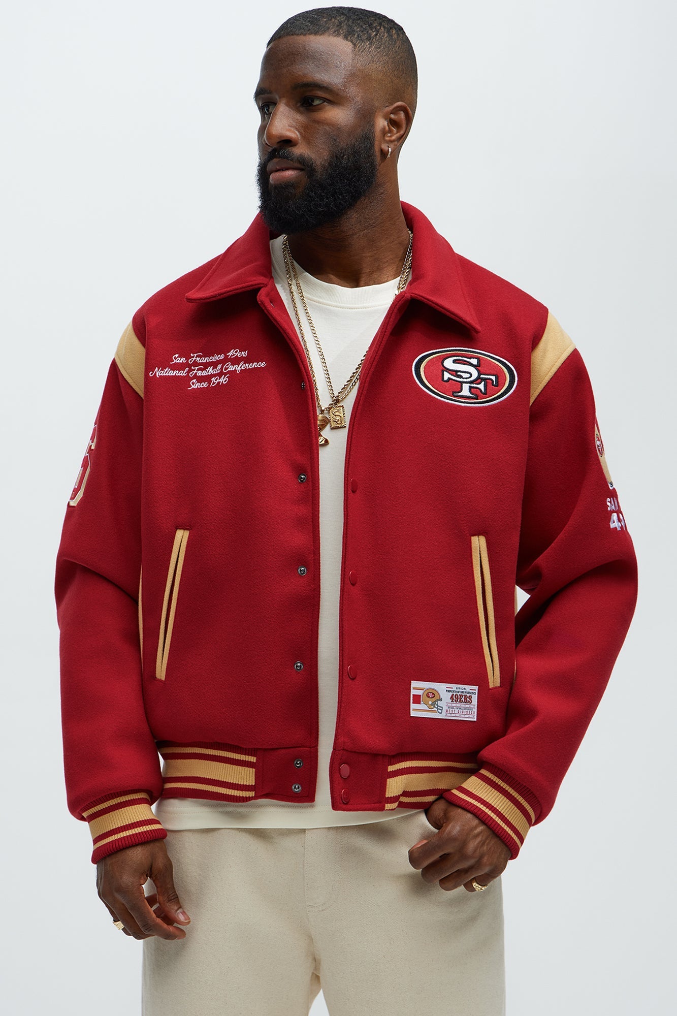49ers Air Supremacy Jacket - Gold/Red