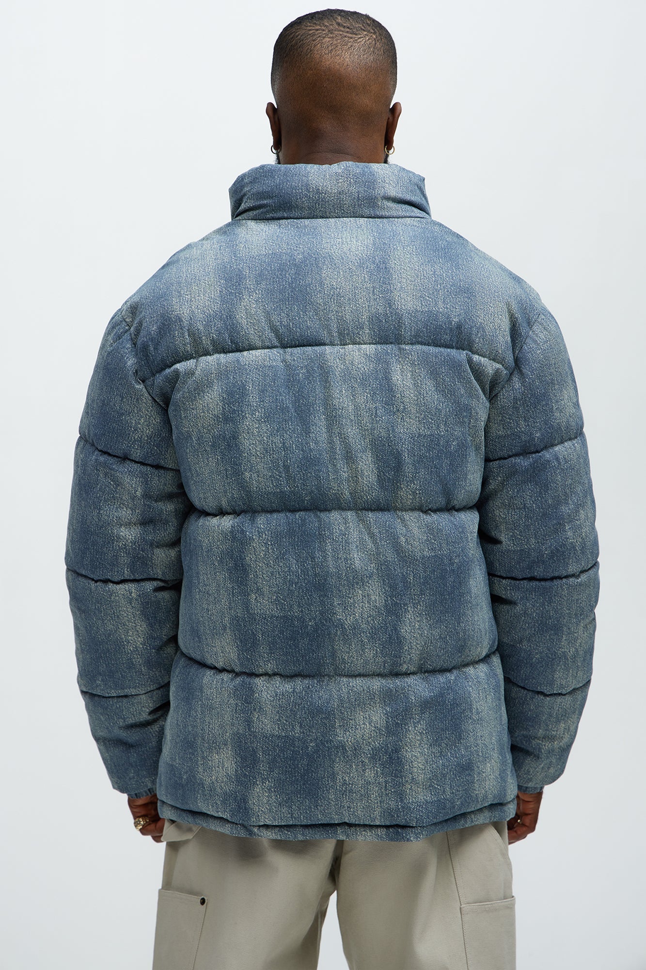 Inwood Printed Denim Puffer - Blue/combo