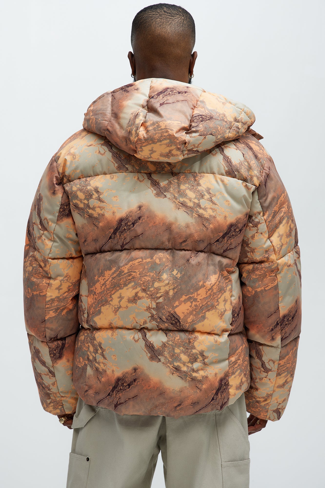 Mesa Hooded Parka - Orange/combo