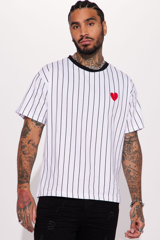 Heartbreak Kingpin Short Sleeve Tee - White/Black