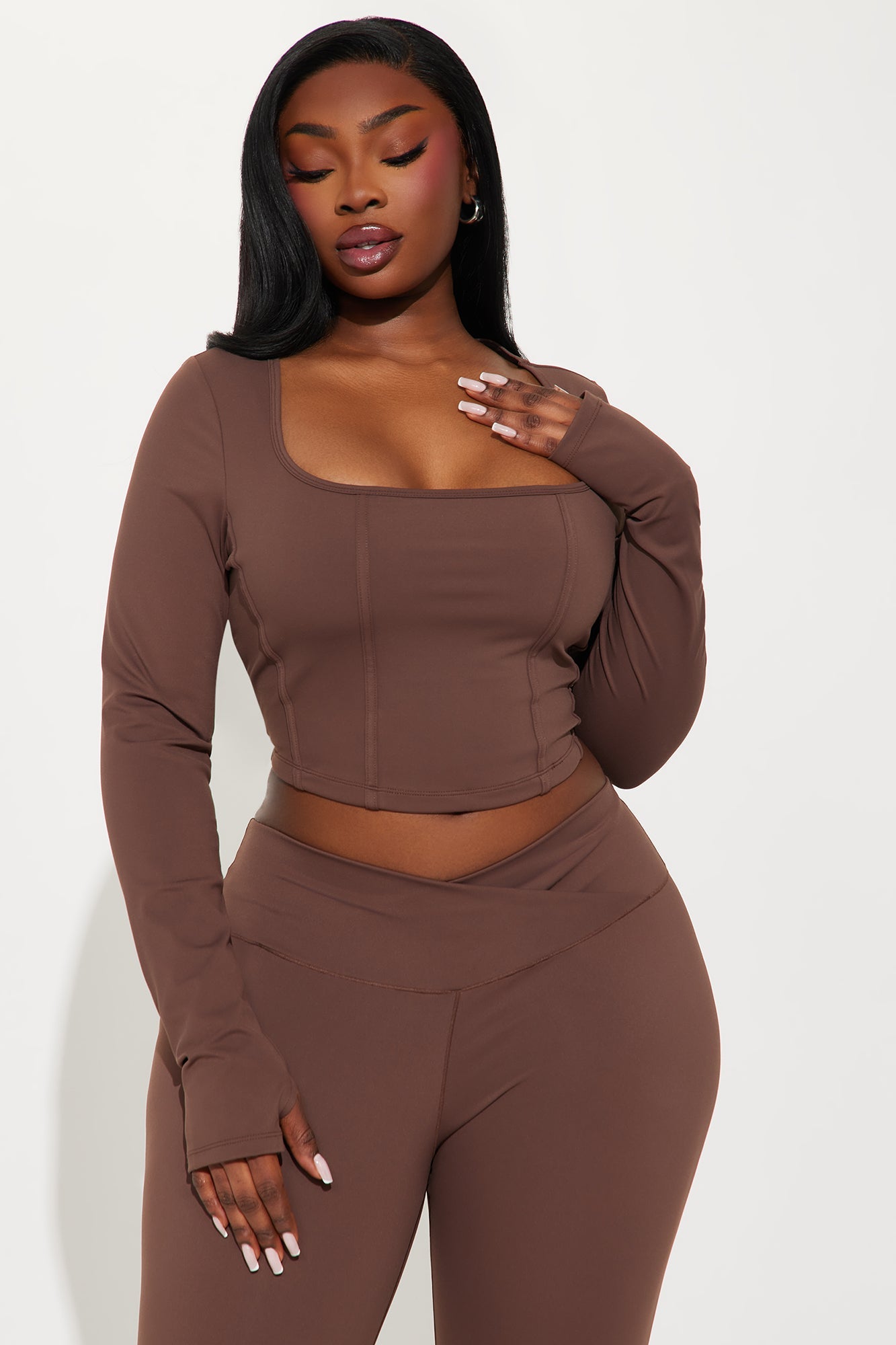 In Harmony Active Top - Chocolate