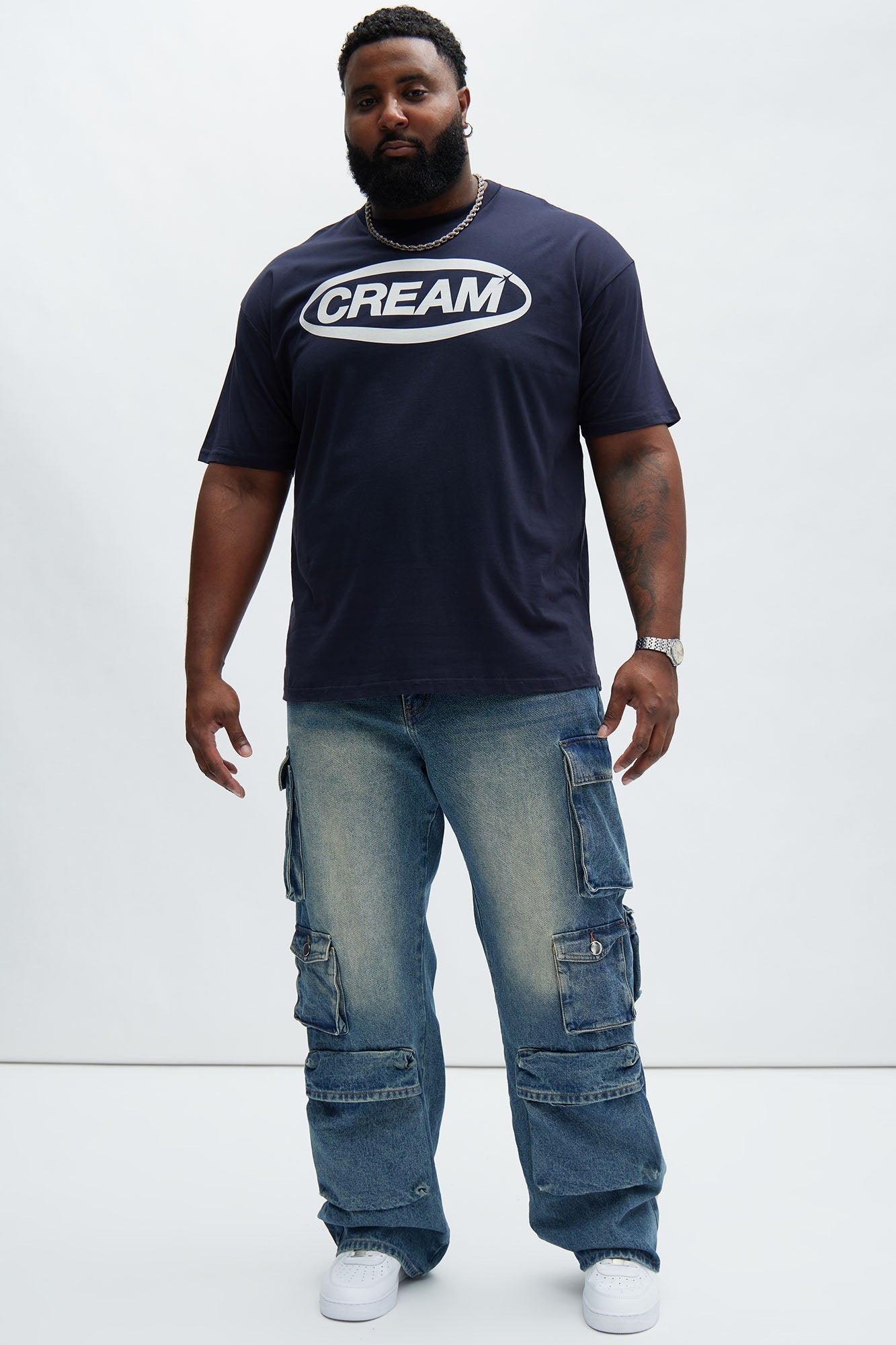 Stay Looking Rigid Straight Carpenter Jeans - VintageBlueWash