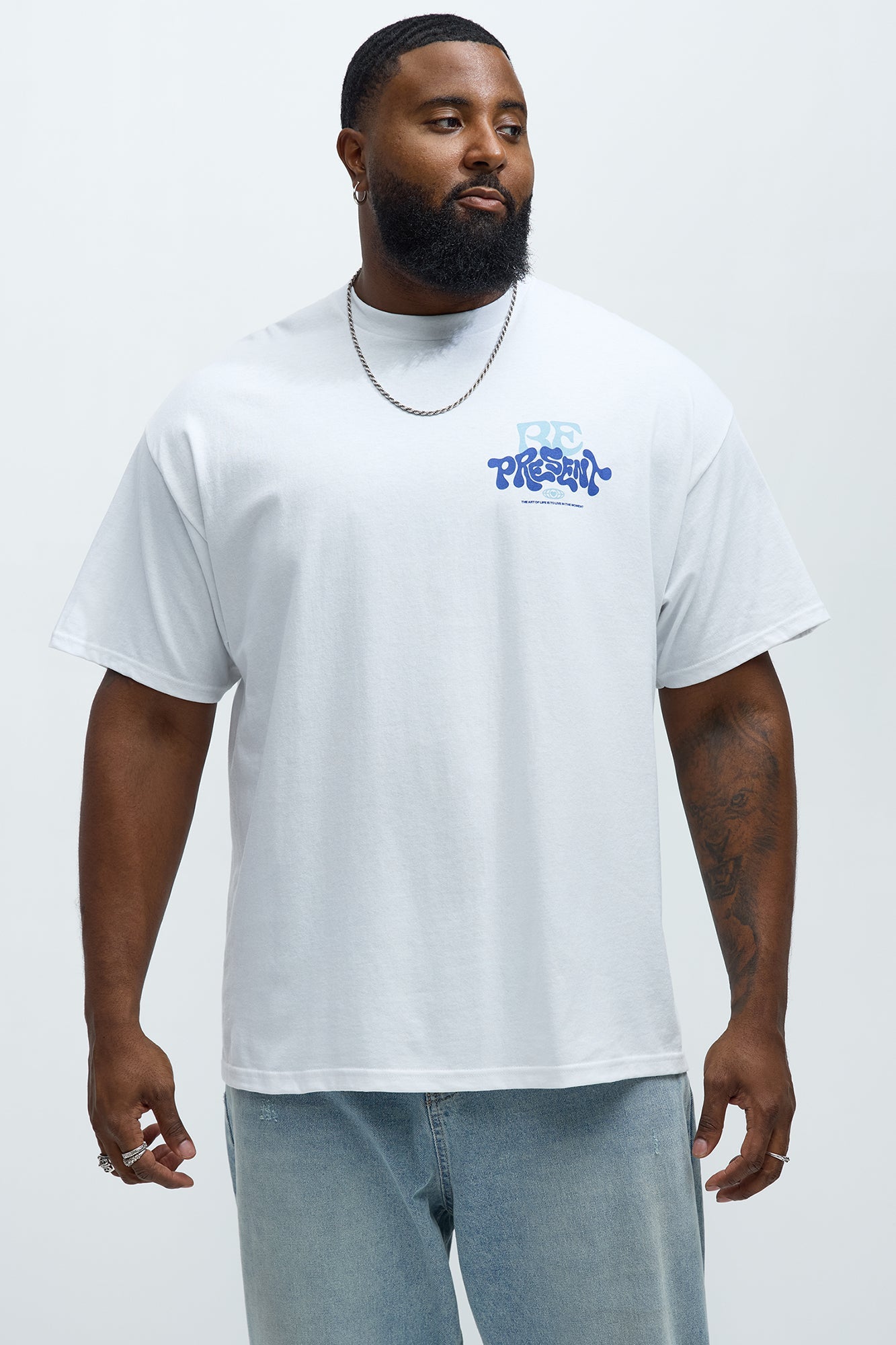 Past Present Future Short Sleeve Tee - White
