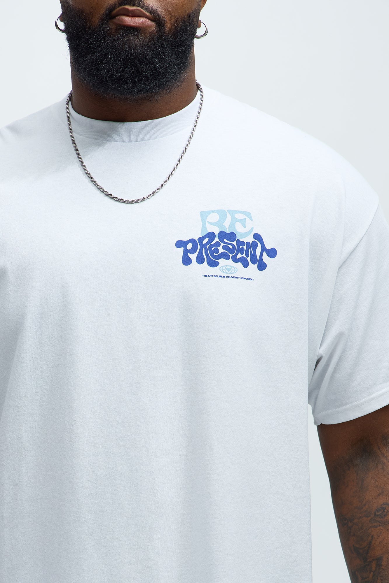 Past Present Future Short Sleeve Tee - White